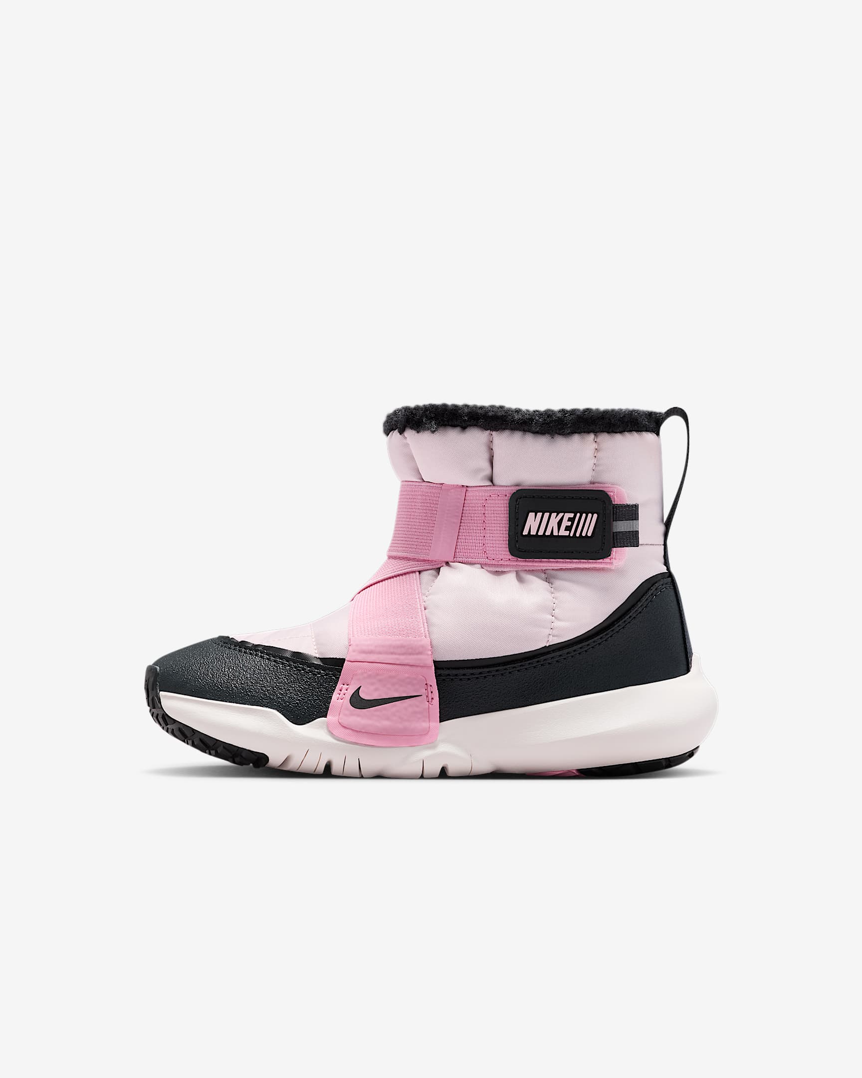 Nike Flex Advance 耐克小飞碟幼童易穿脱运动靴 - 珍珠粉/中柔粉/黑/煤黑