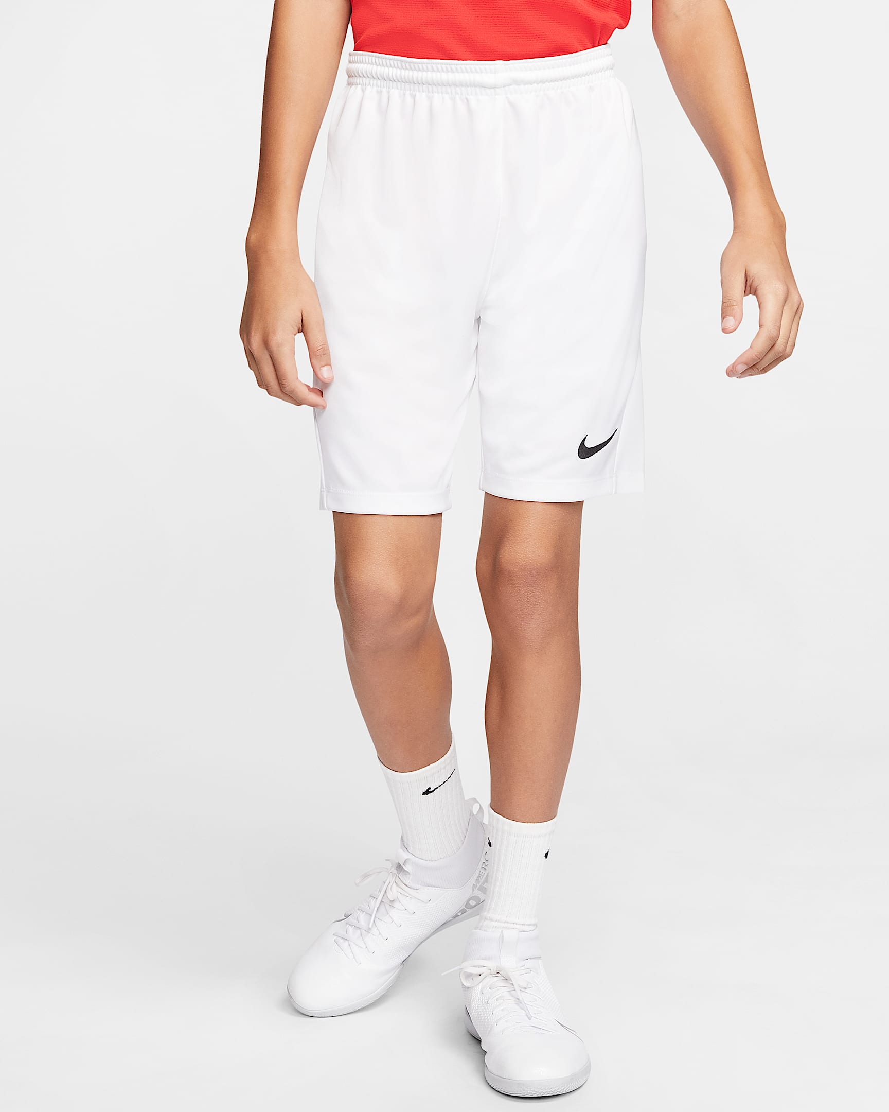 Nike Dri-FIT Park III 大童速干短裤 - 白色/黑