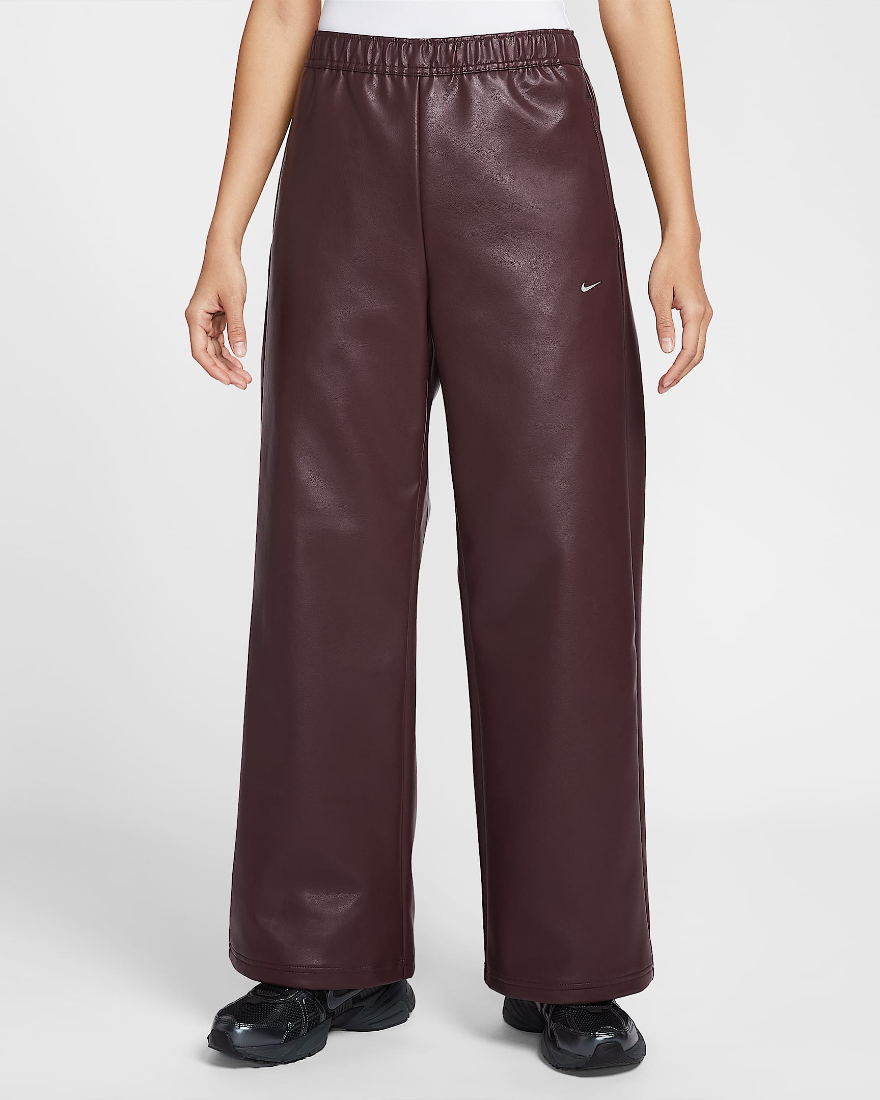 Nike Sportswear 女子中腰长裤 - 鲜亮勃艮第酒红