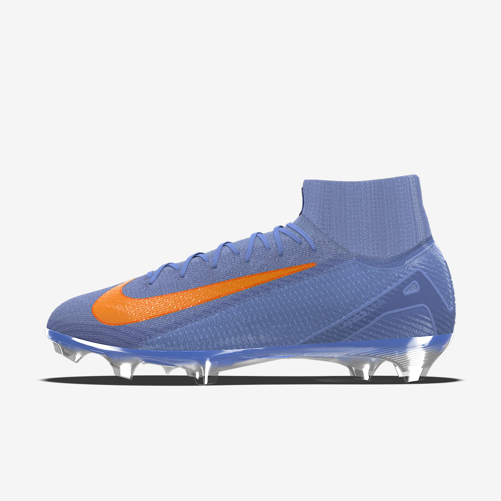 Nike Mercurial Superfly 10 Elite By You 耐克刺客系列专属定制天然硬质草地高帮足球鞋 - 脉冲宝石蓝/皇家蓝/脉冲宝石蓝