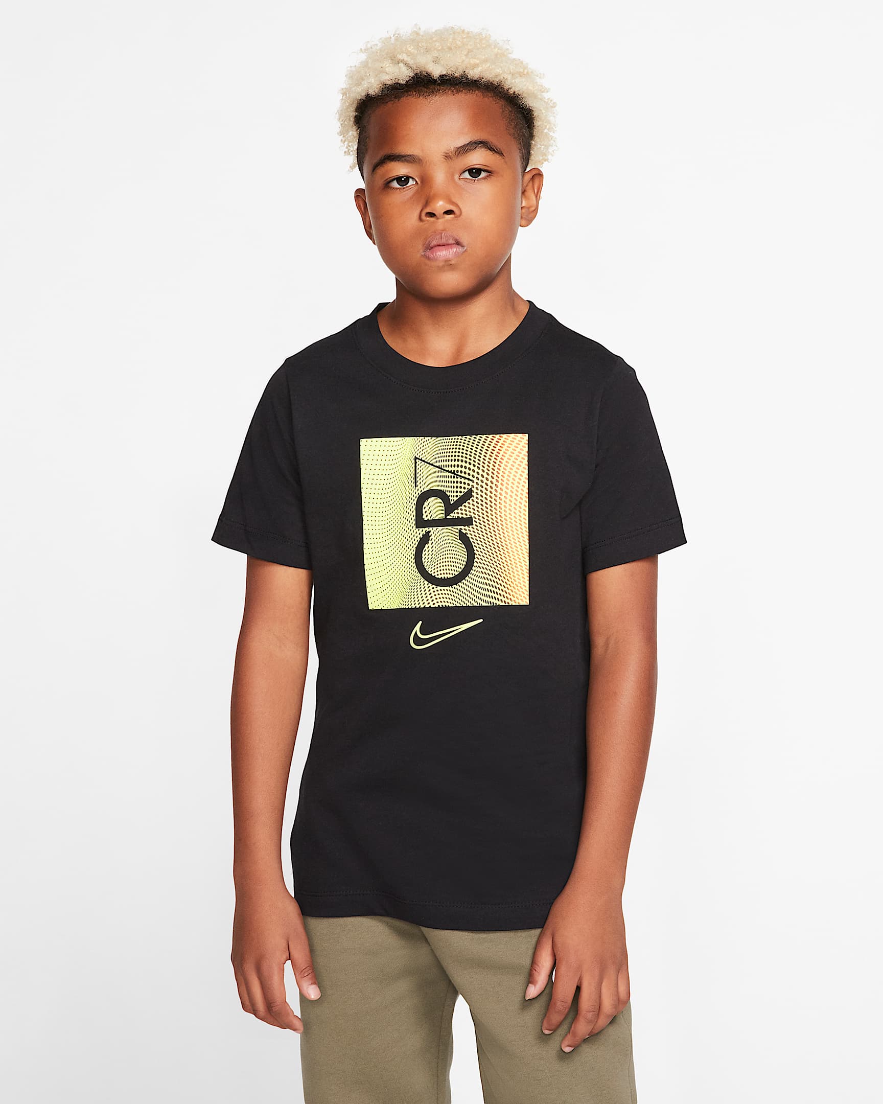 Nike CR7 耐克C罗系列大童（男孩）T恤 - 黑