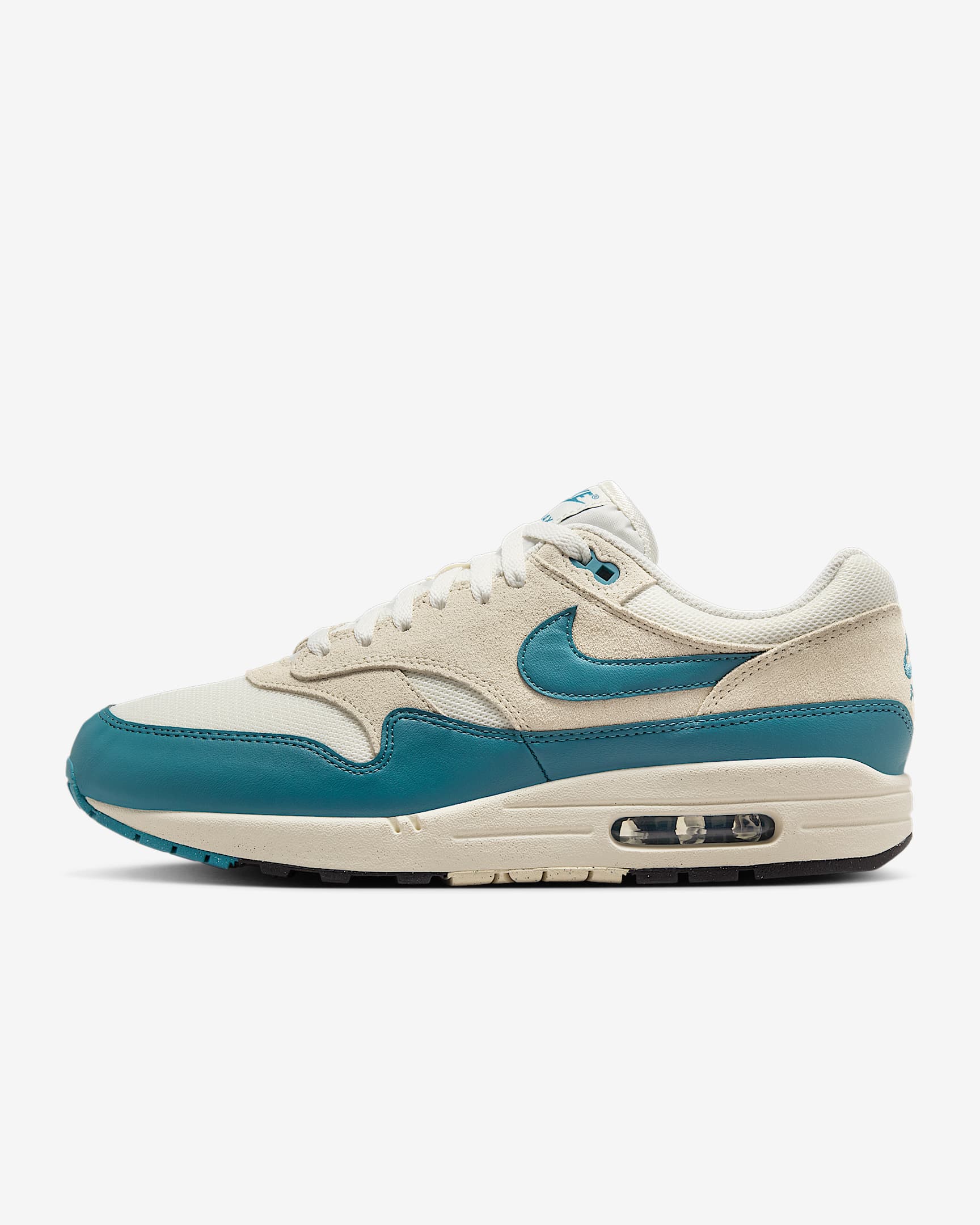 Nike Air Max 1 Essential 男子运动鞋 - 珍珠灰/浅卡其/黑/烟灰蓝