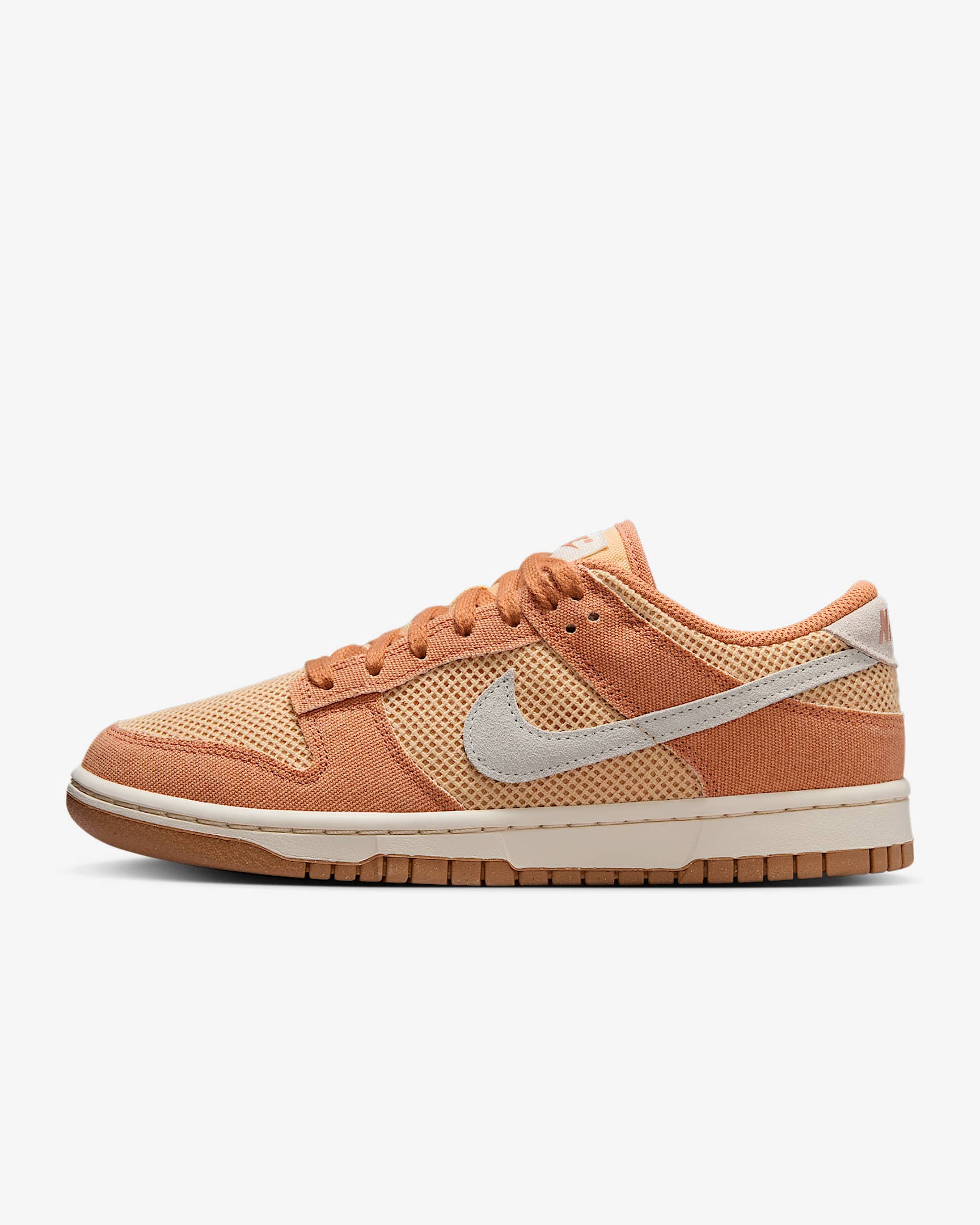 Nike Dunk Low Next Nature SE 夏季女子运动鞋 - 琥珀棕/玛瑙白/橡皮浅褐/淡象牙白