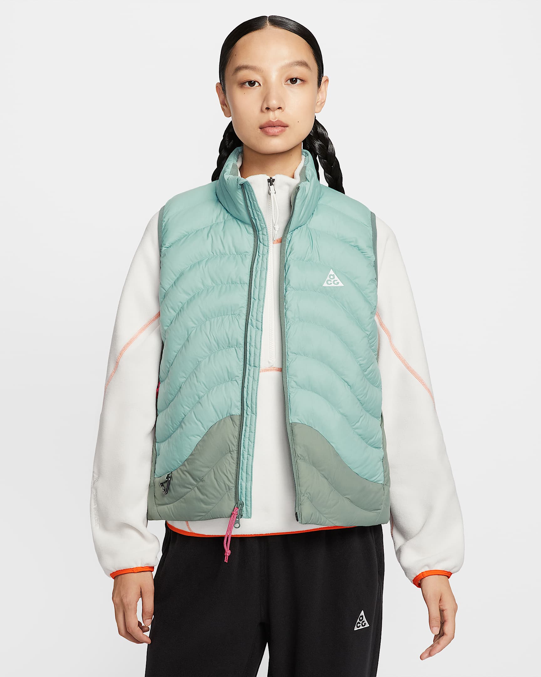 Nike ACG "Lava Flow" Therma-FIT ADV 女子马甲 - 大炮灰/大炮灰/泡沫薄荷绿/山峰白