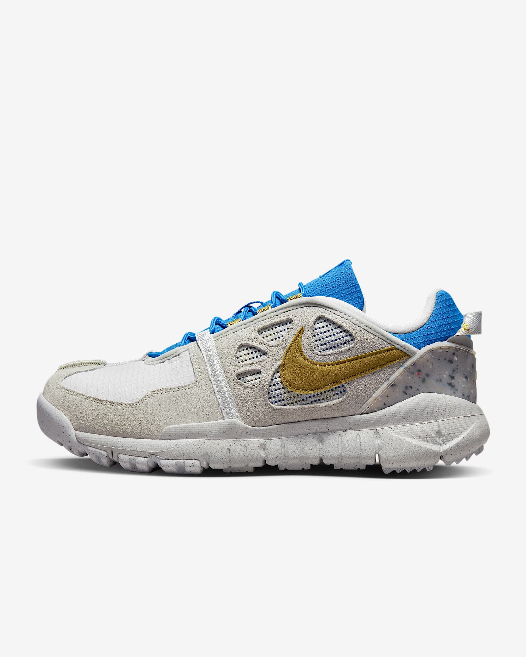 Nike Free Terra Vista NN 男子透气轻盈运动鞋 - 白色/尘光子色/清透蓝/苔藓金