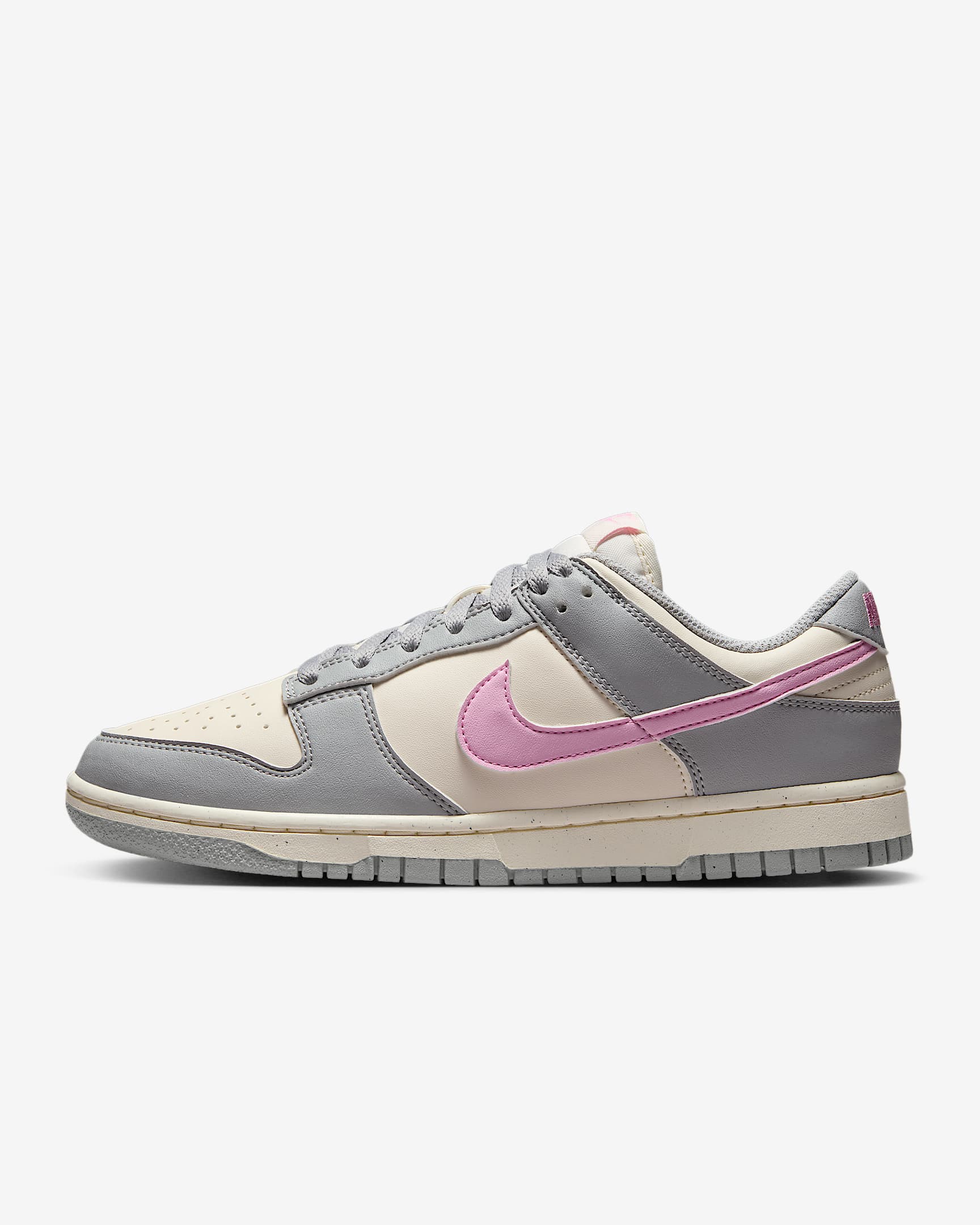 Nike Dunk Low Next Nature 女子运动鞋板鞋 - 浅烟灰/淡象牙白/上升粉