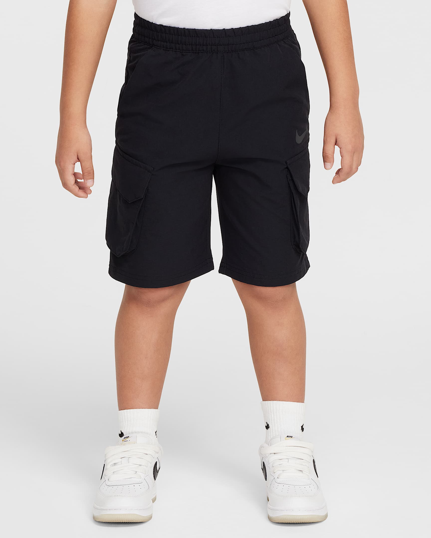 Nike Dri-FIT 幼童都市机能风速干梭织短裤 - 黑