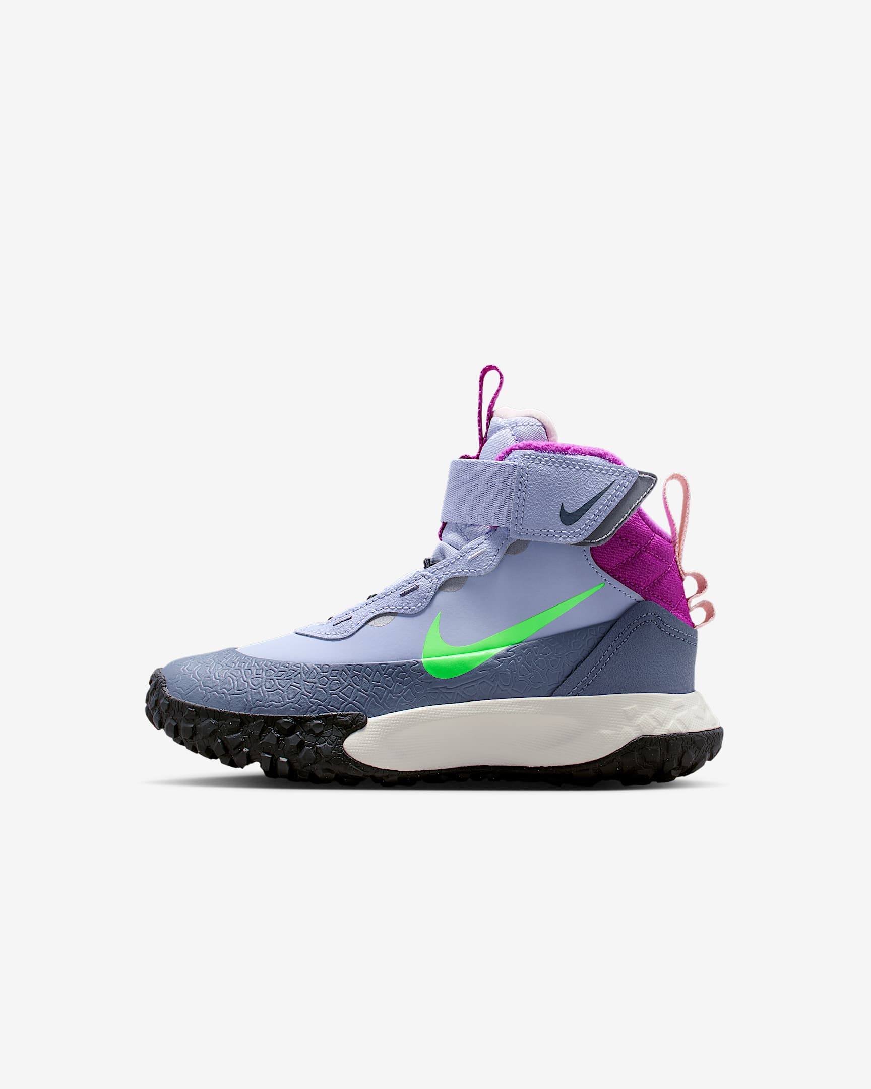 Nike Terrascout 耐克小探索家幼童运动鞋 - 幻影/浅碳色/明亮紫/冲击绿