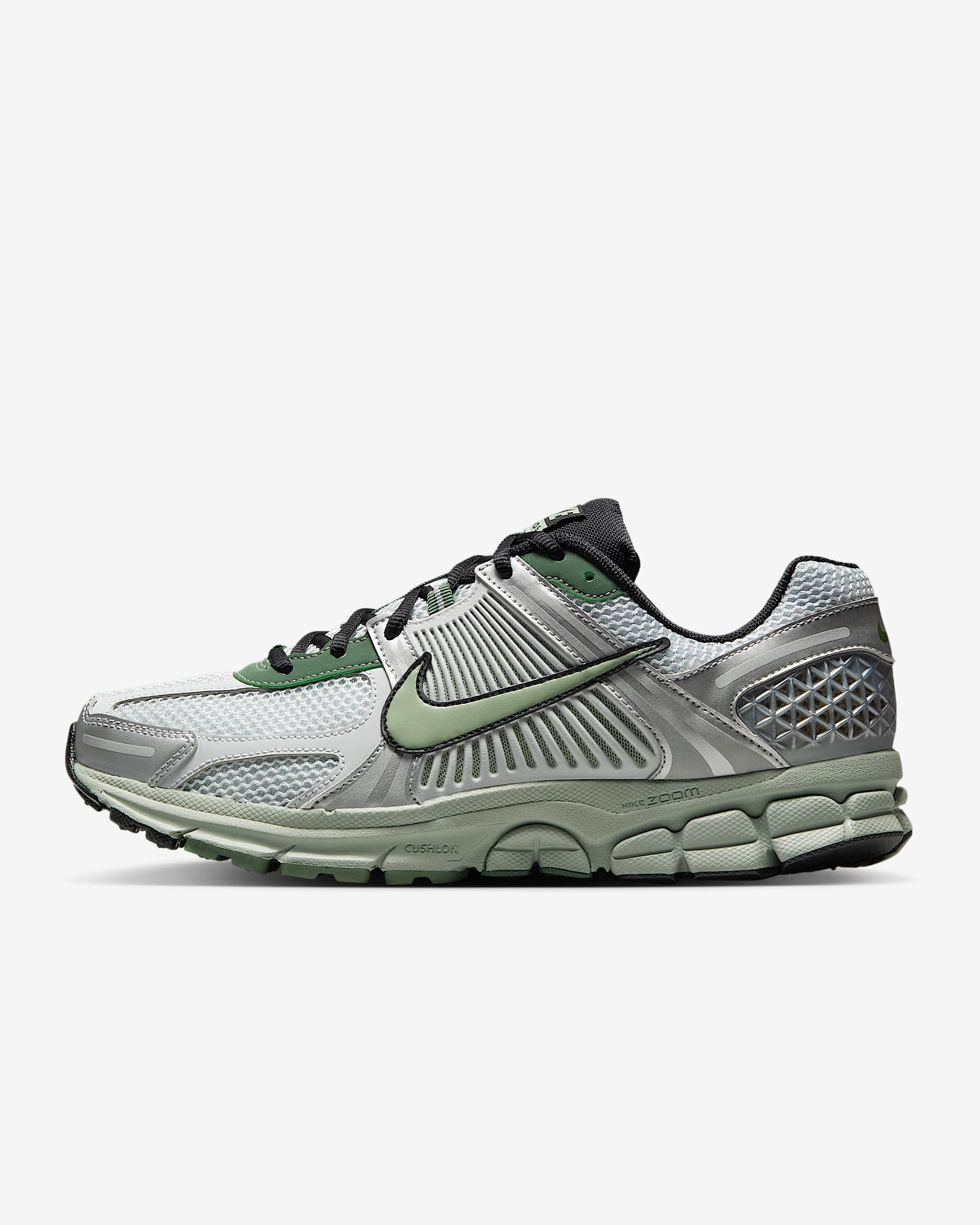 Nike Zoom Vomero 5 耐克迈柔男子运动鞋 - 白金色/金属银/雾杜松蓝/地平线绿