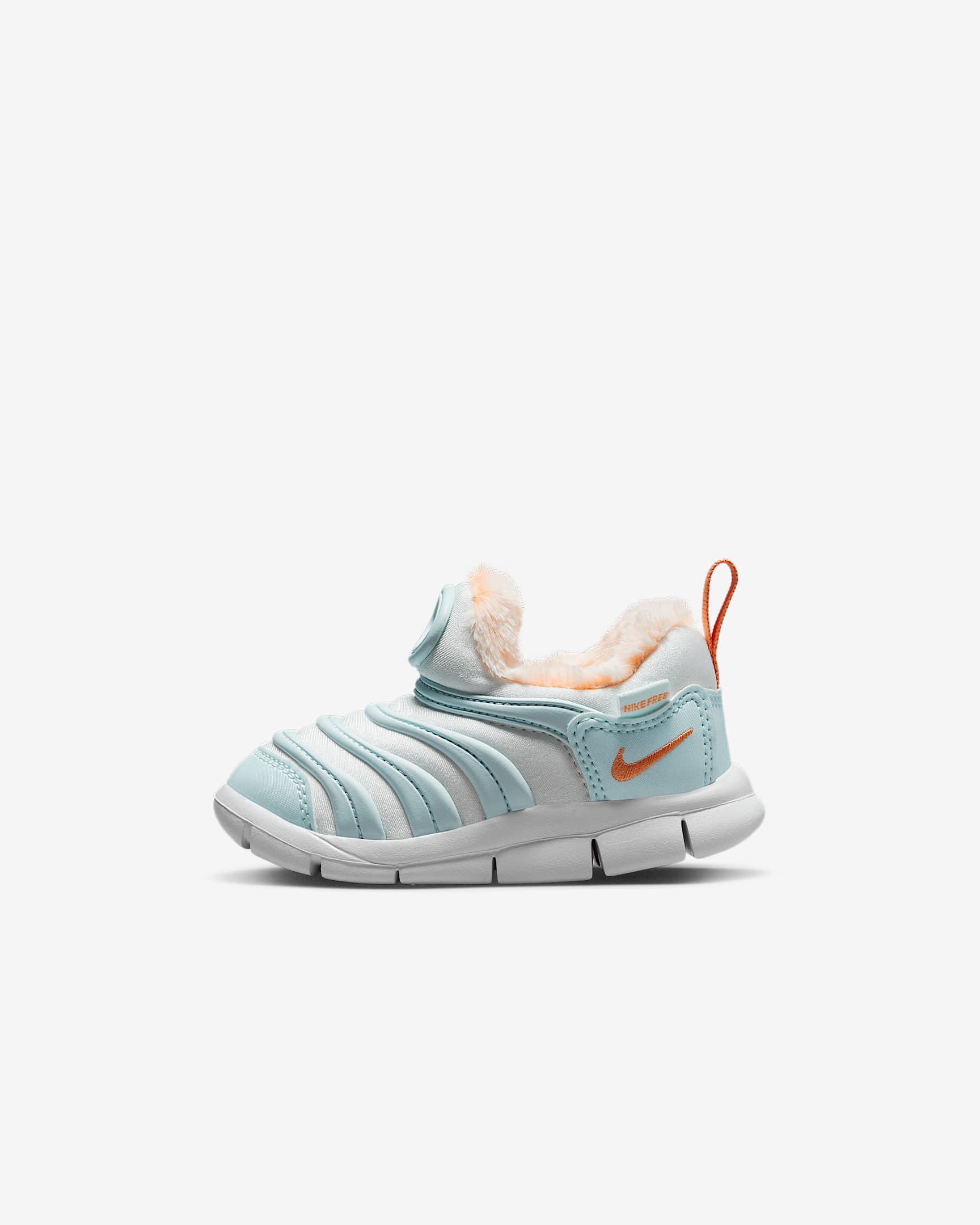 Nike Dynamo Free SE 耐克毛毛虫婴童冬季特别版运动鞋 - 山峰白/白色/冰川蓝/迷幻橙