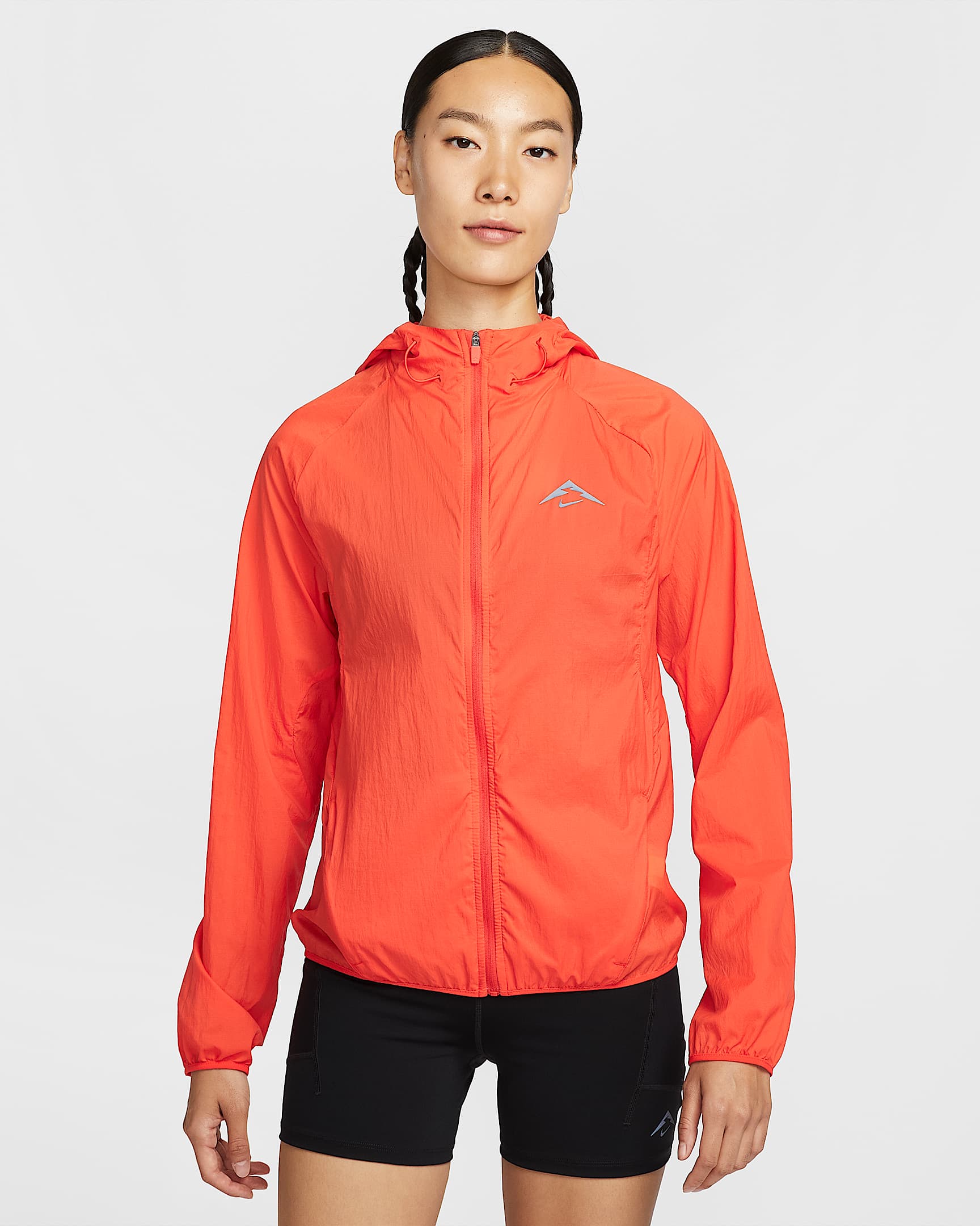 Nike Trail Repel 女子拒水越野跑步夹克 - 热情红/珍珠白/黑