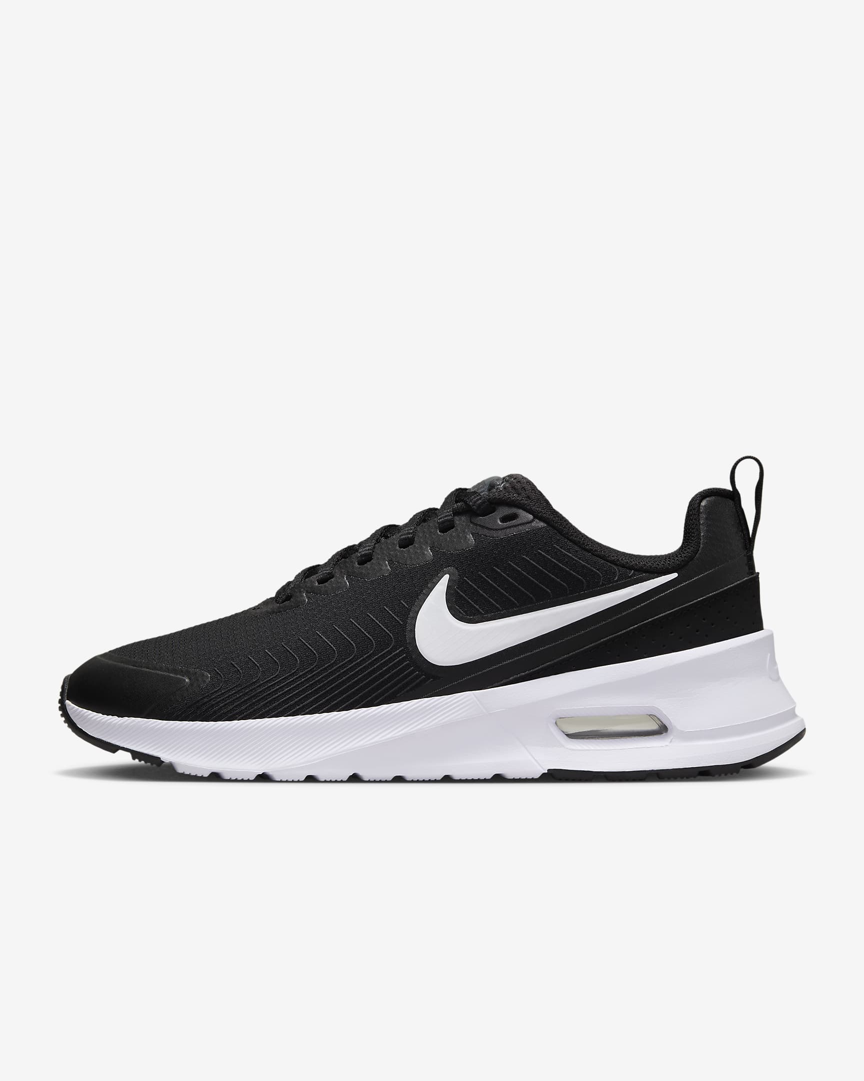 Nike Air Max Nuaxis 女子运动鞋 - 黑/暗灰/彗星红/白色