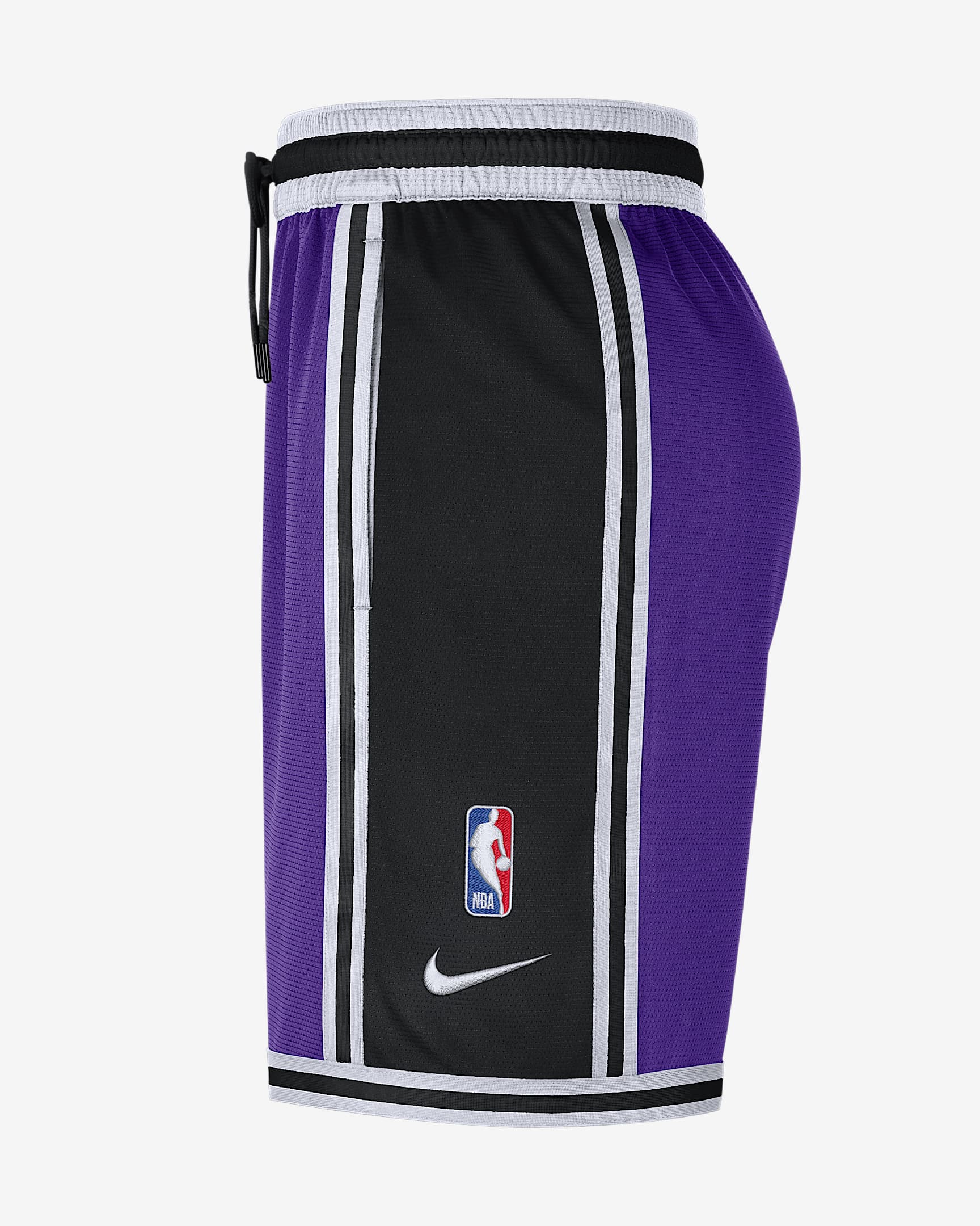 洛杉矶湖人队 Nike Dri-FIT NBA Pregame 男子短裤 - 全域紫/黑/白色/白色
