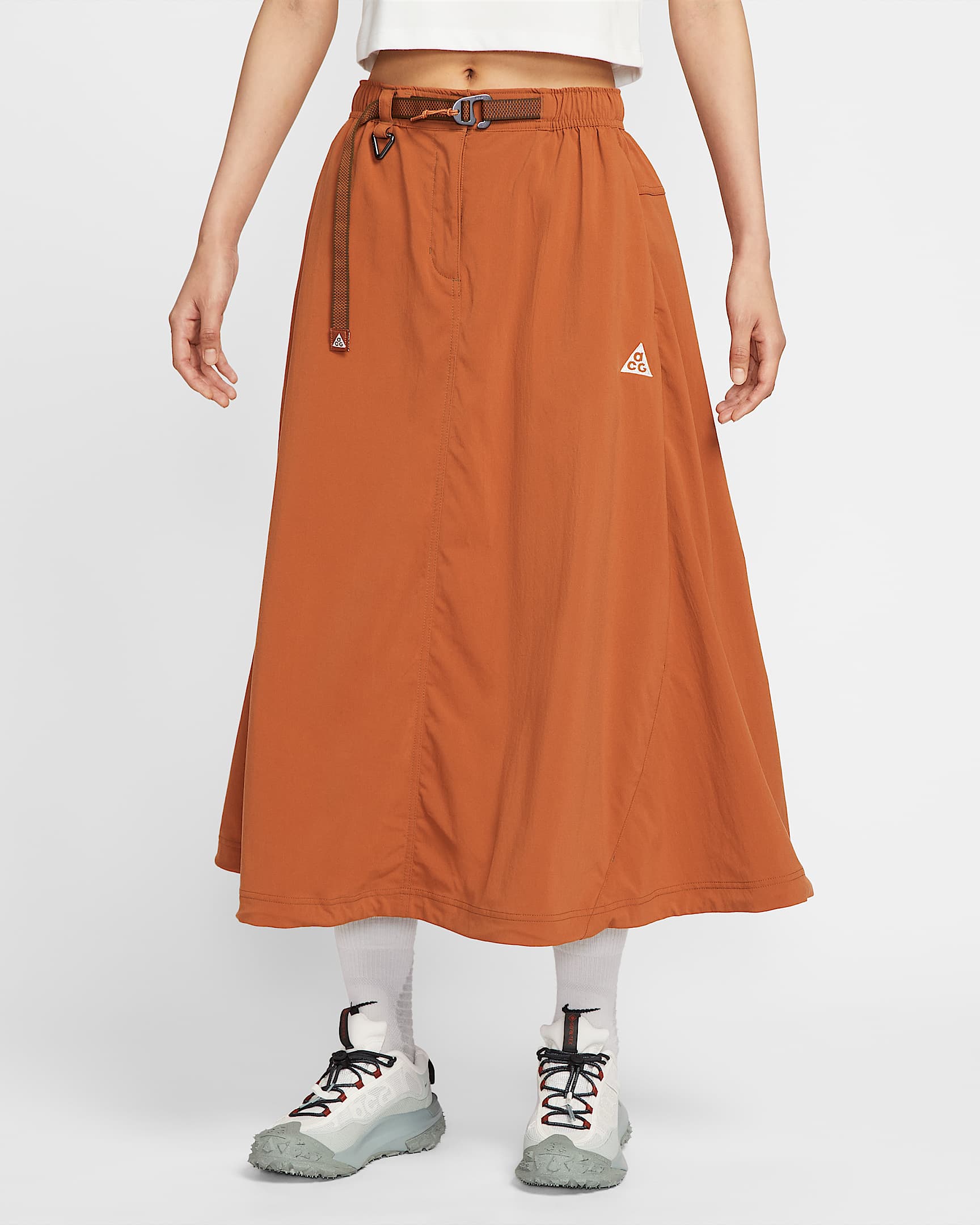 Nike ACG "Smith Summit" 女子防晒拒水半身裙 - 暗赤褐/苔木棕色/马拉喀什橙/山峰白