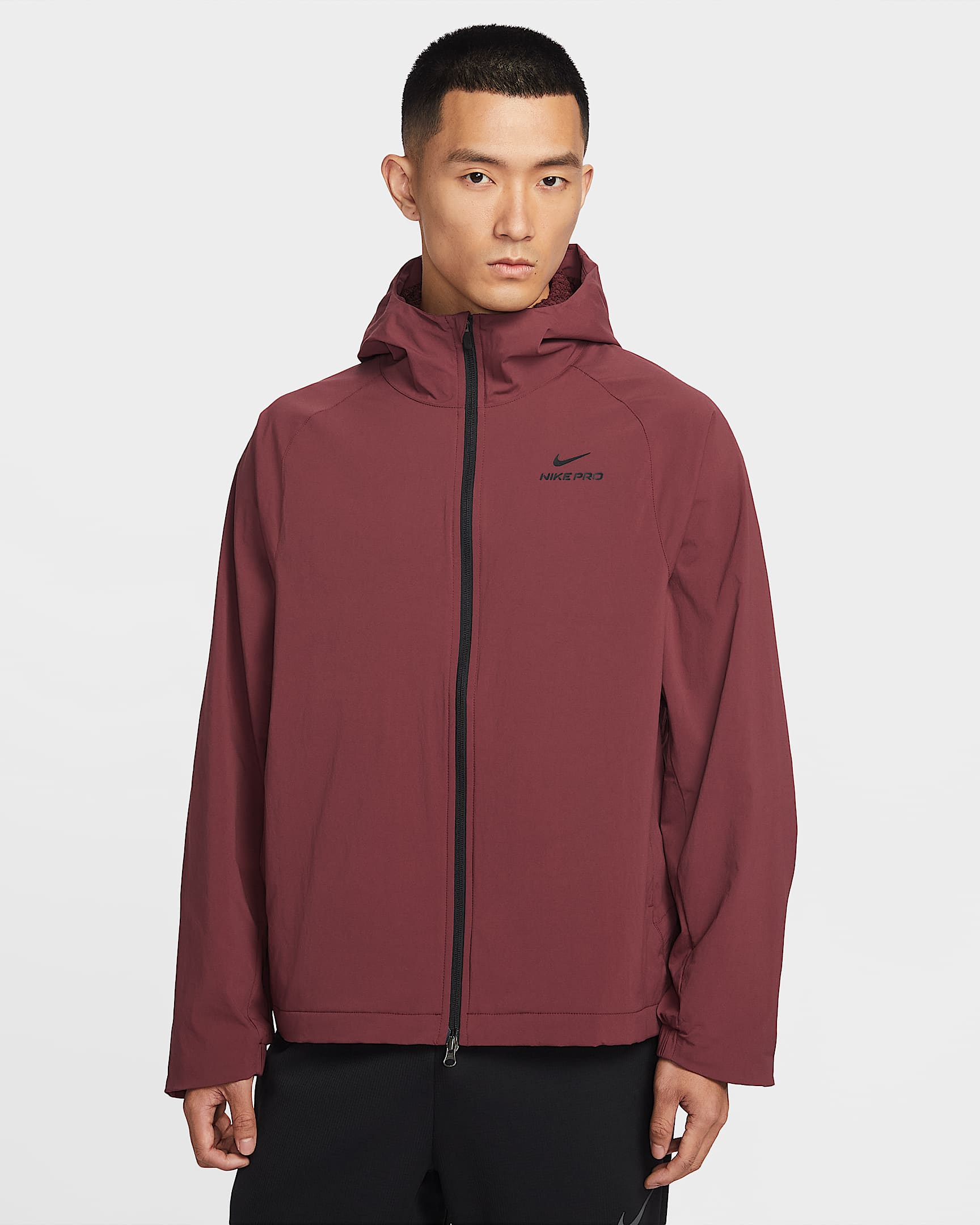 Nike Pro Octa Therma-FIT ADV 男子训练夹克 - 暗队红/黑