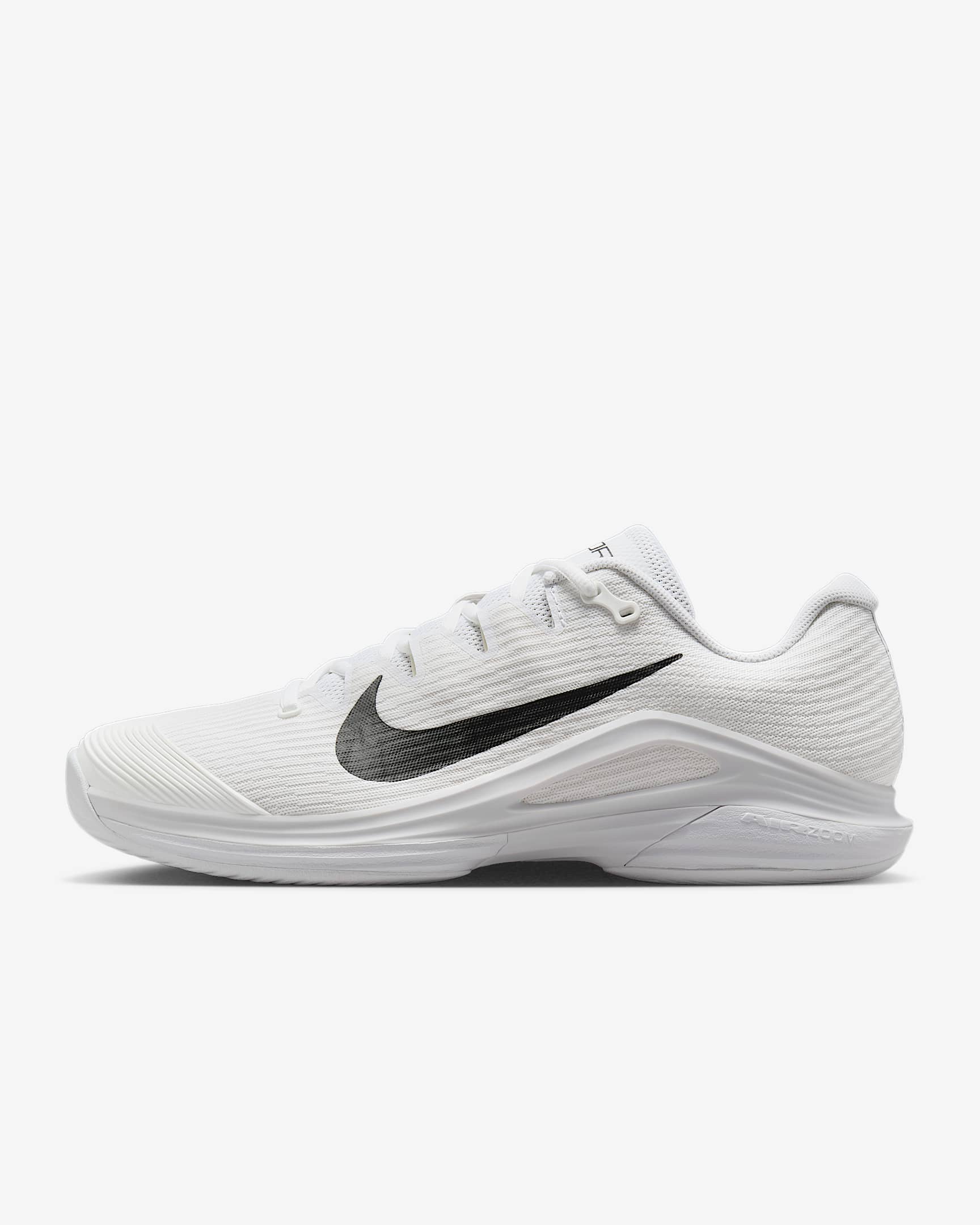 Nike Vapor 12 男子硬地球场网球鞋 - 白色/山峰白/黑