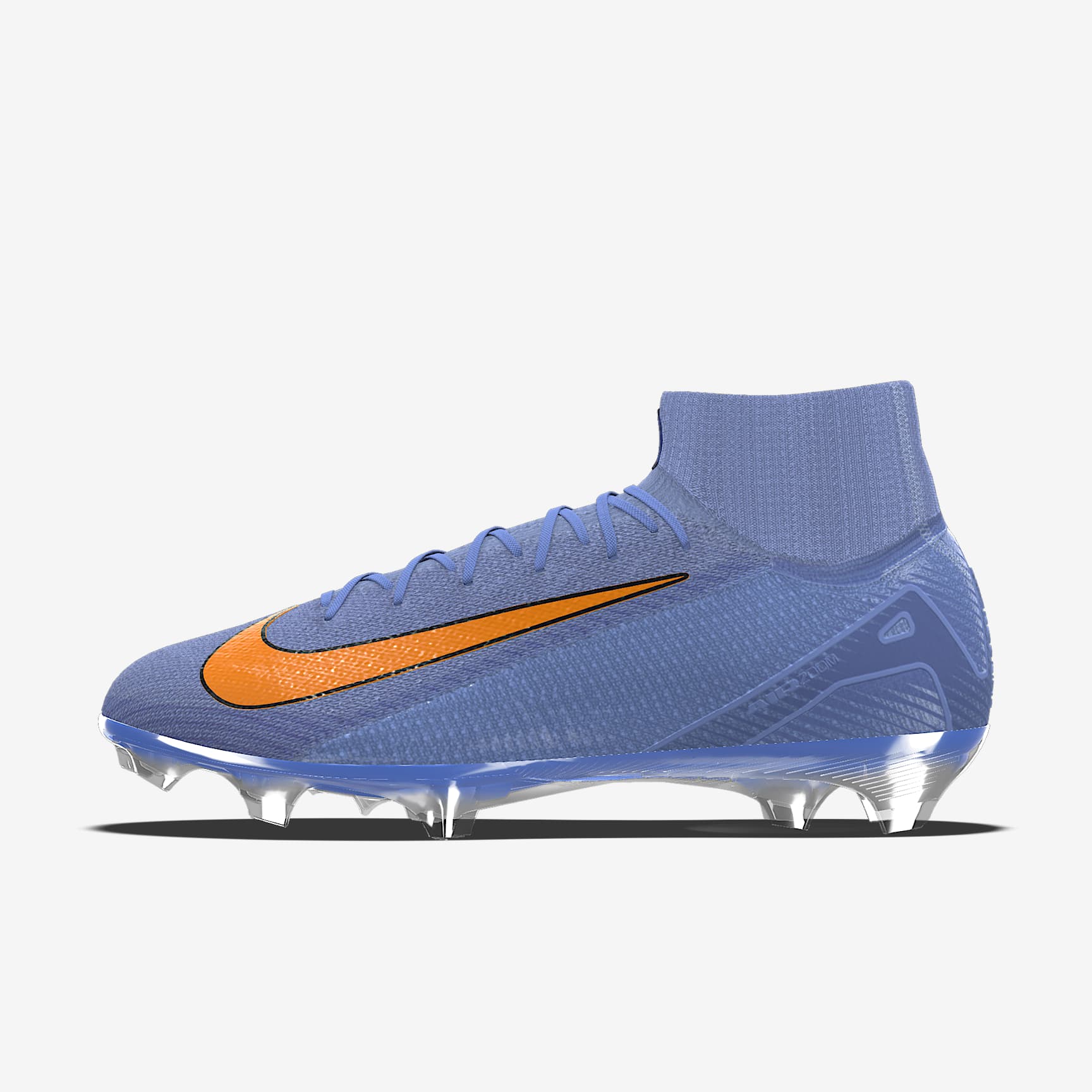 Nike Mercurial Superfly 10 Elite By You 耐克刺客系列专属定制天然硬质草地高帮足球鞋 - 黑/铁灰/黑