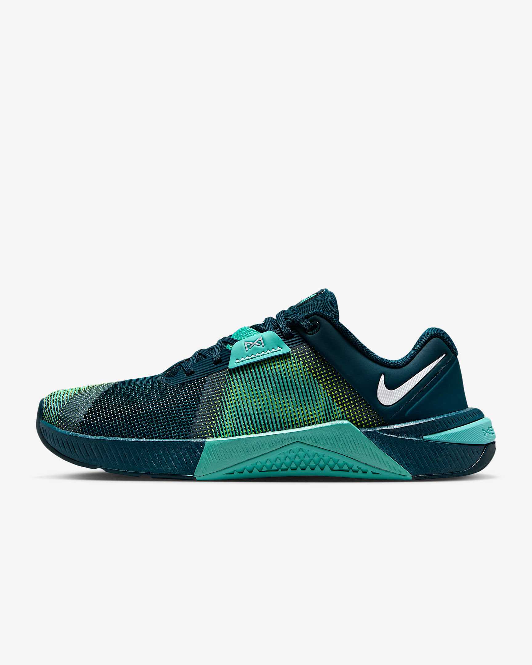 Nike Metcon 10 女子训练鞋 - 暗宝蓝/漂白宝石绿/荧光黄/白色