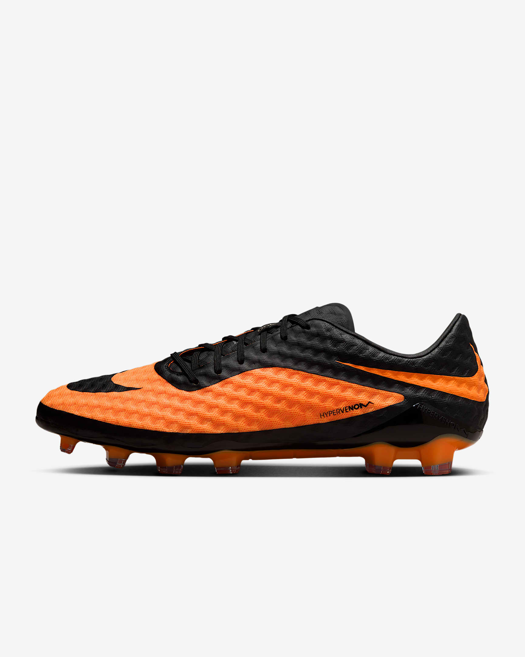 Nike Hypervenom Phantom RGN SE "Bright Citrus" 耐克毒锋系列男/女天然硬质草地足球鞋 - 黑/亮橘/黑