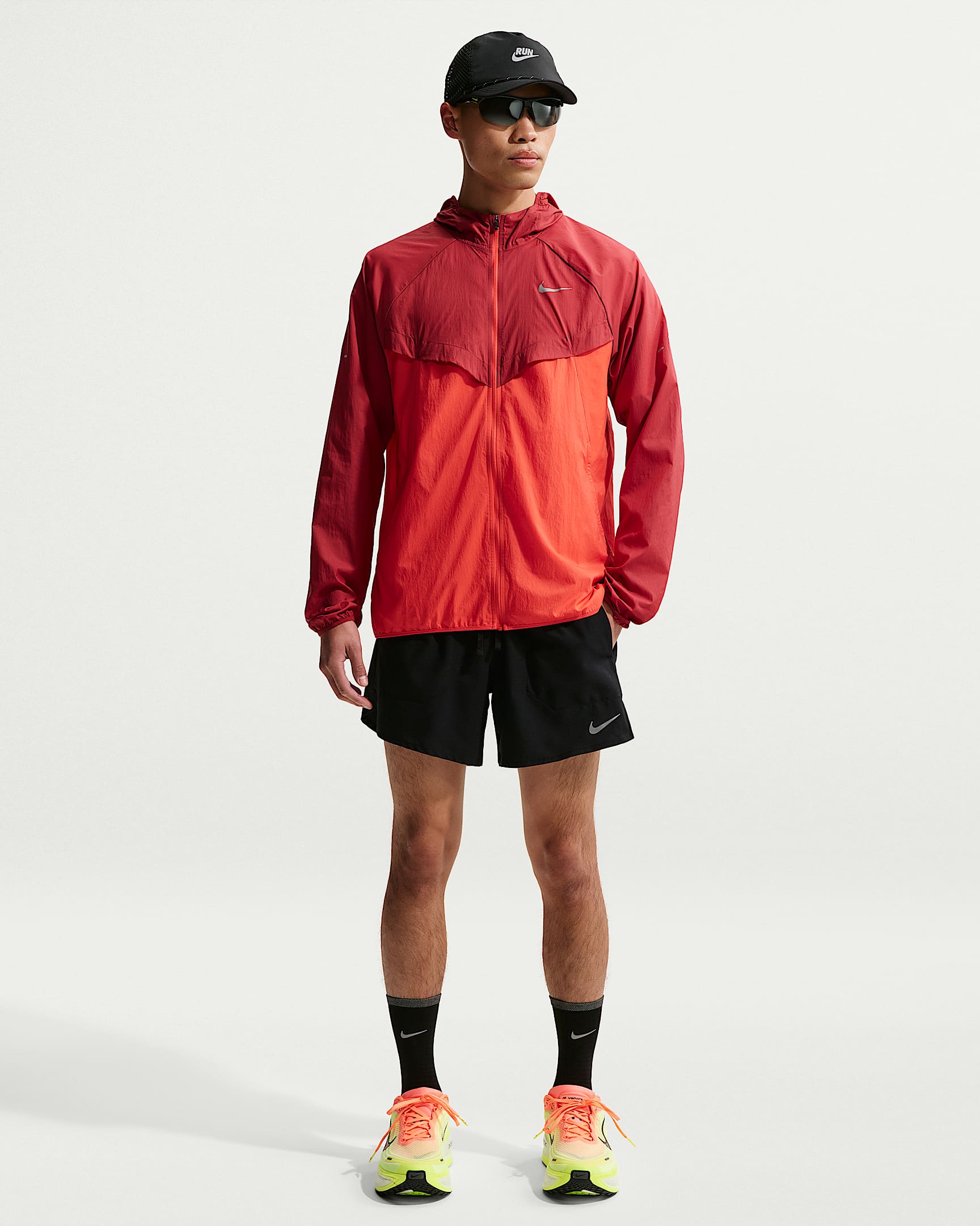 Nike Stride Dri-FIT 男子速干二合一跑步短裤 - 黑