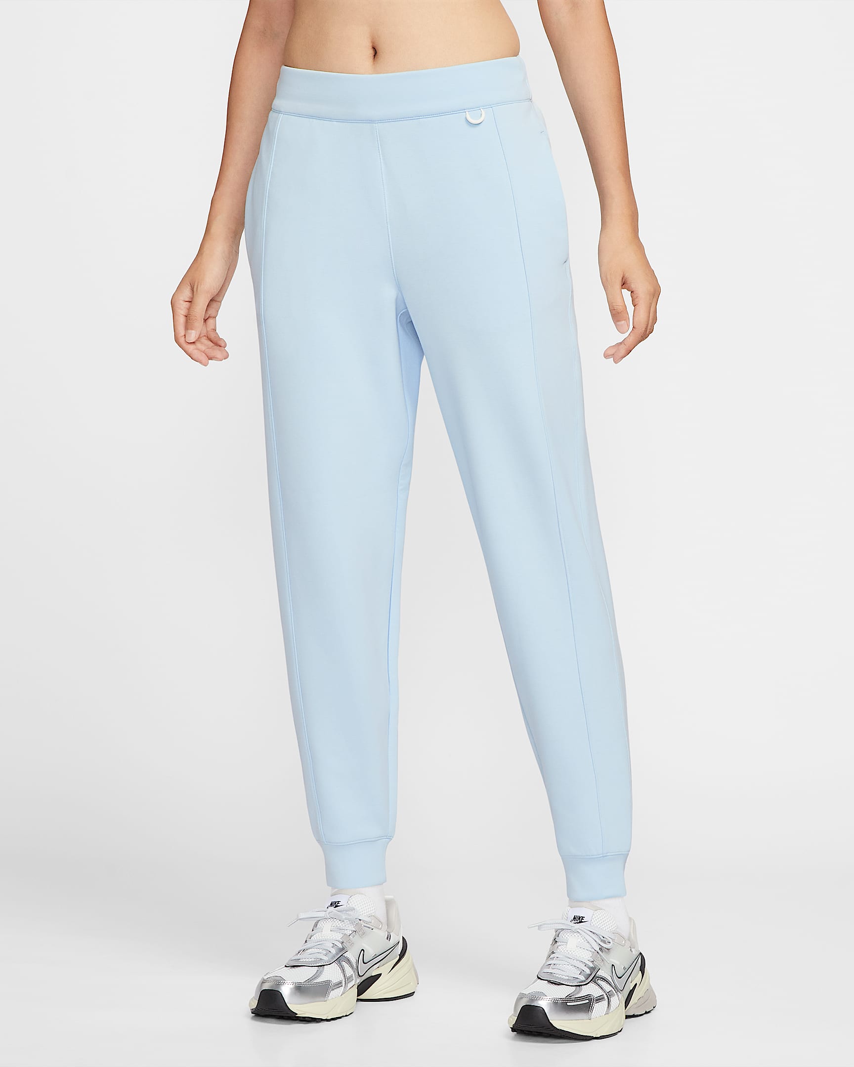 Nike 24.7 ImpossiblySoft Dri-FIT 亲肤柔软女子速干中腰九分裤 - 天青石蓝/心灵蓝