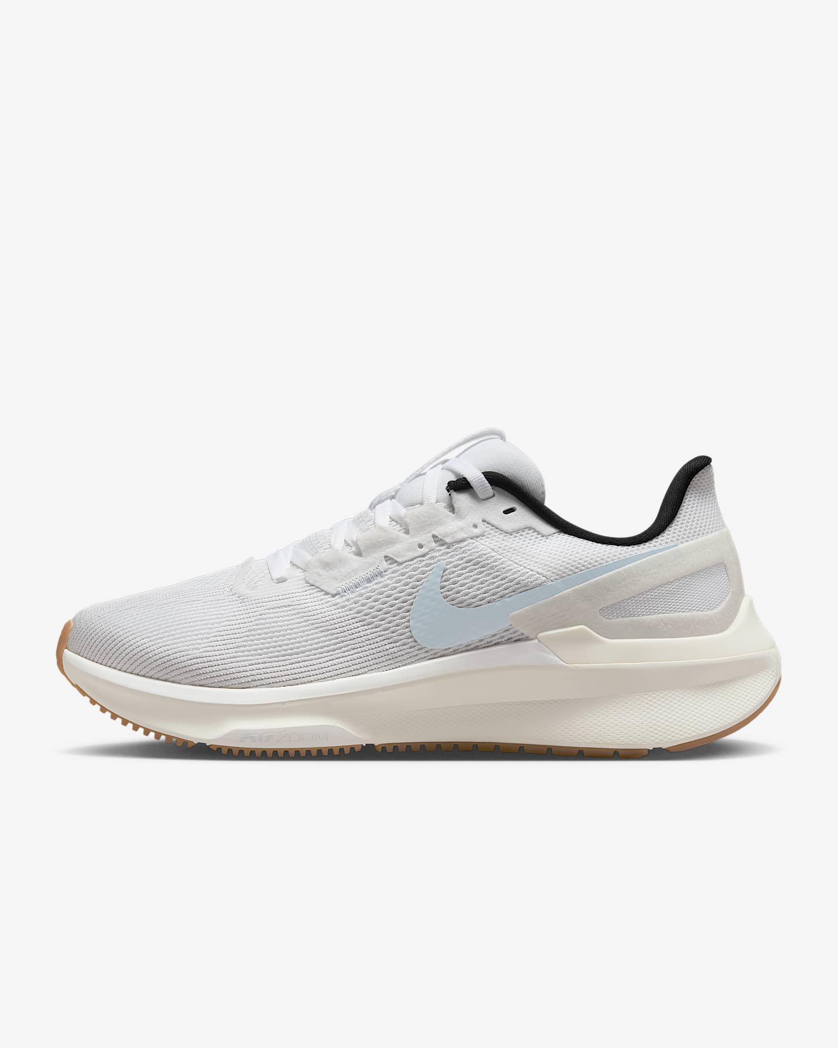 Nike Structure 25 女子公路跑步鞋 - 白色/黑/山峰白/紫蓝