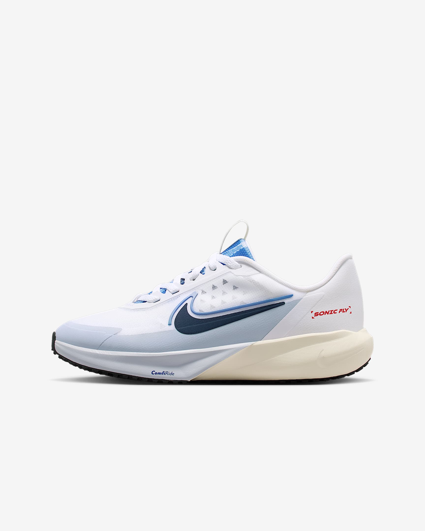 Nike Sonic Fly 耐克超音速号大童跑步鞋 - 白色/珍珠灰/幻影/深藏青