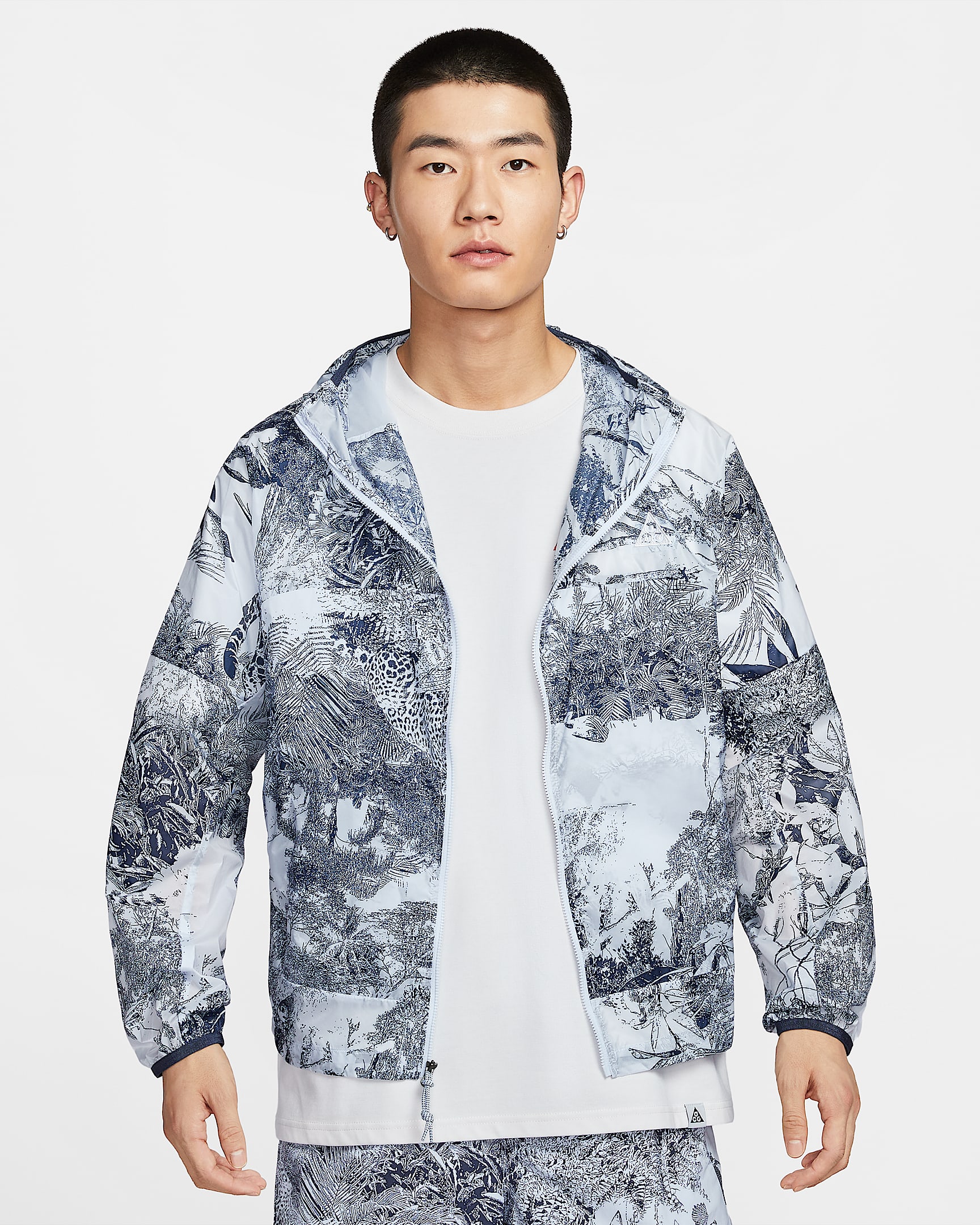 Nike ACG "Cinder Cone" 男子夹克 - 足球灰/闪电蓝/闪电蓝/山峰白