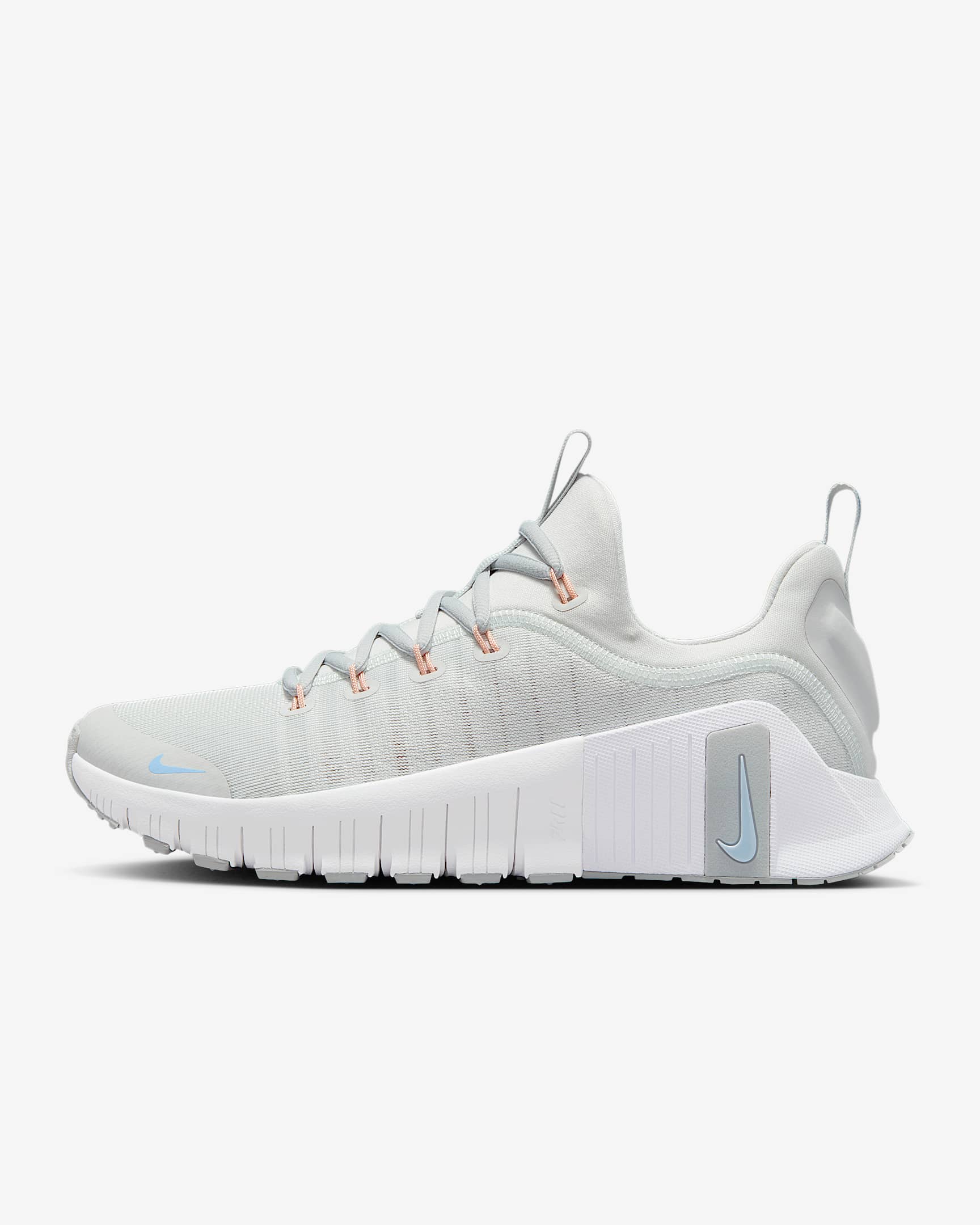 Nike Free Metcon 6 女子训练鞋 - 尘光子色/浅烟灰/山峰白/金属银