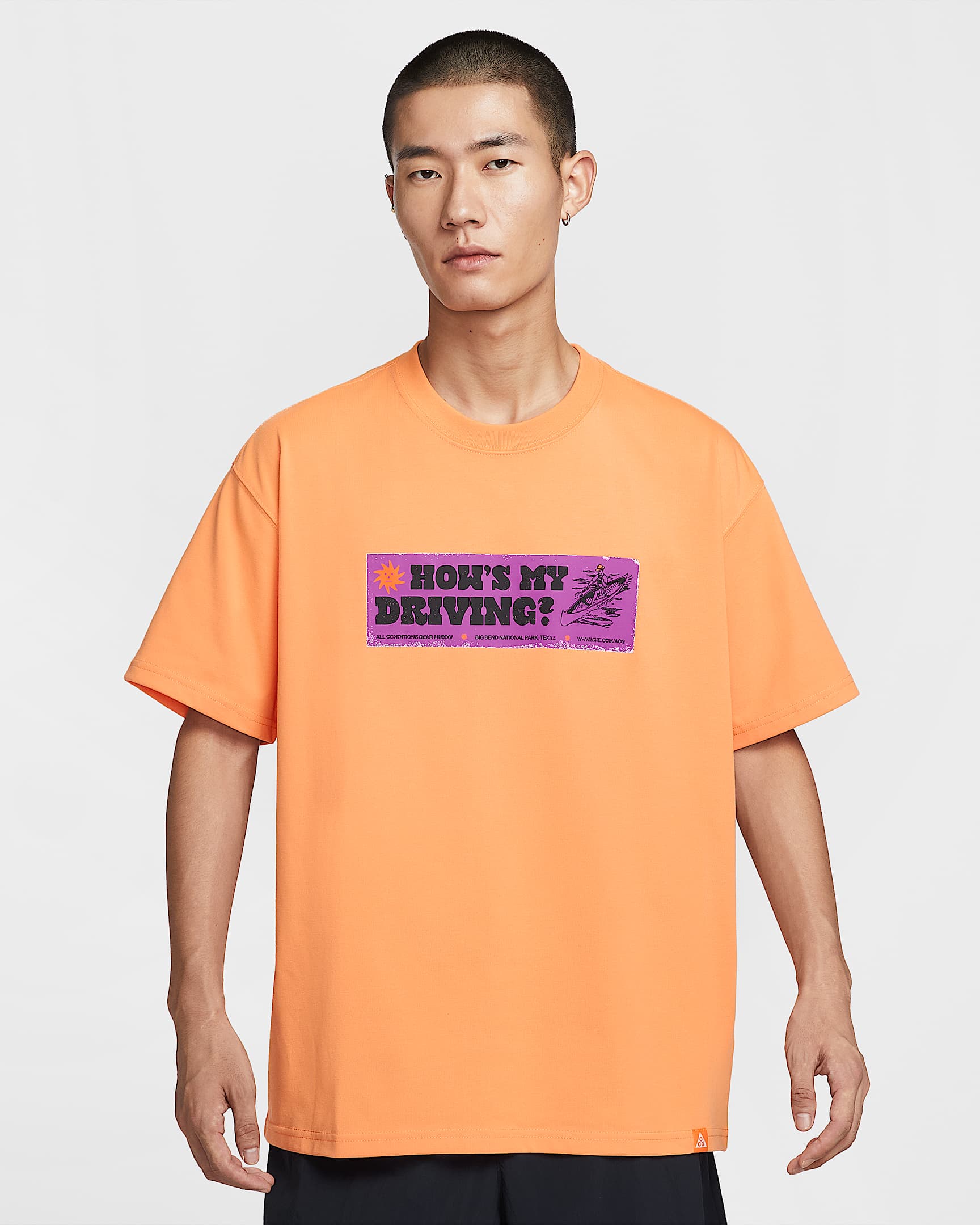 Nike ACG 男子速干T恤 - 马拉喀什橙