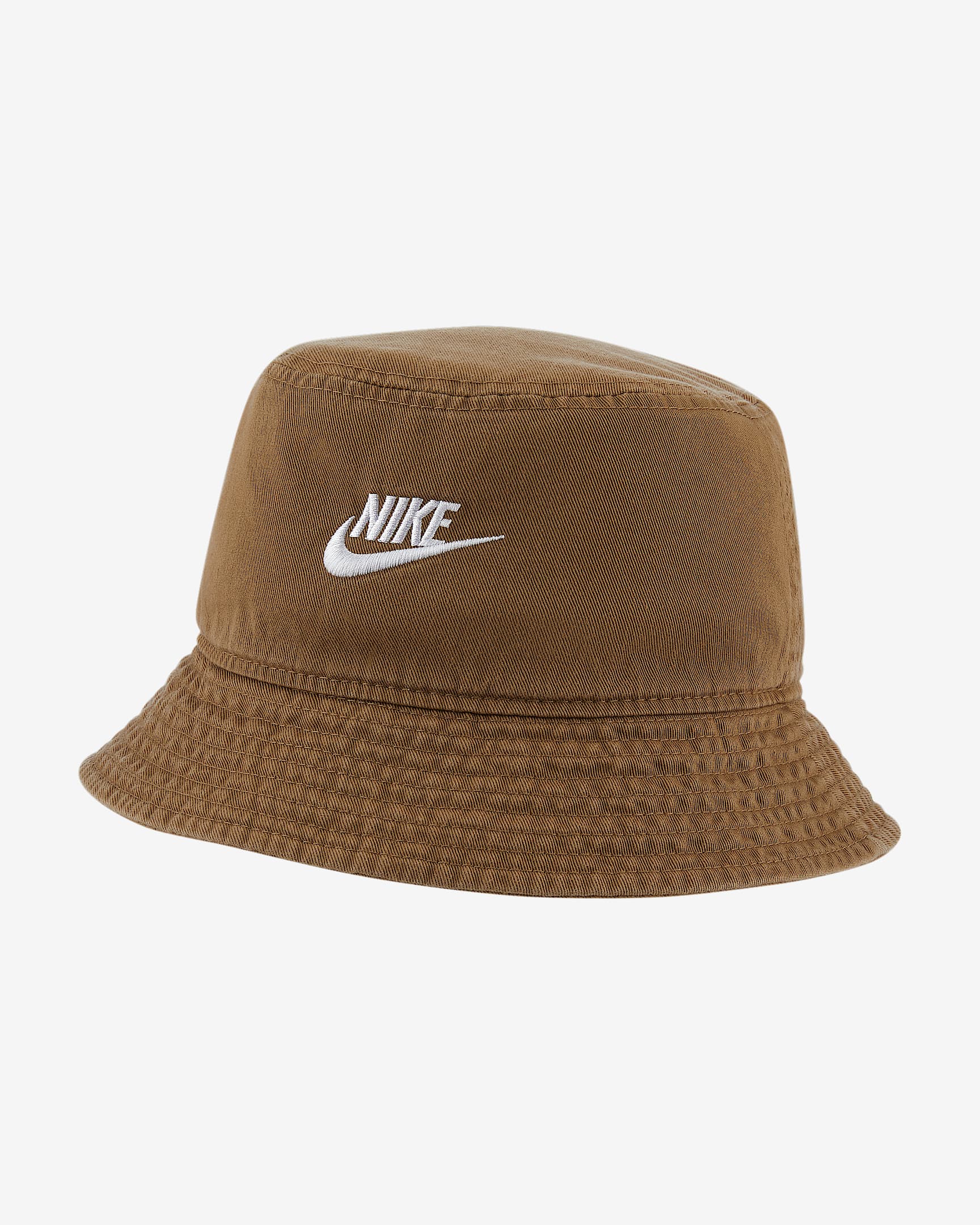 Nike Sportswear 渔夫运动帽 - 暗浮木棕/白色