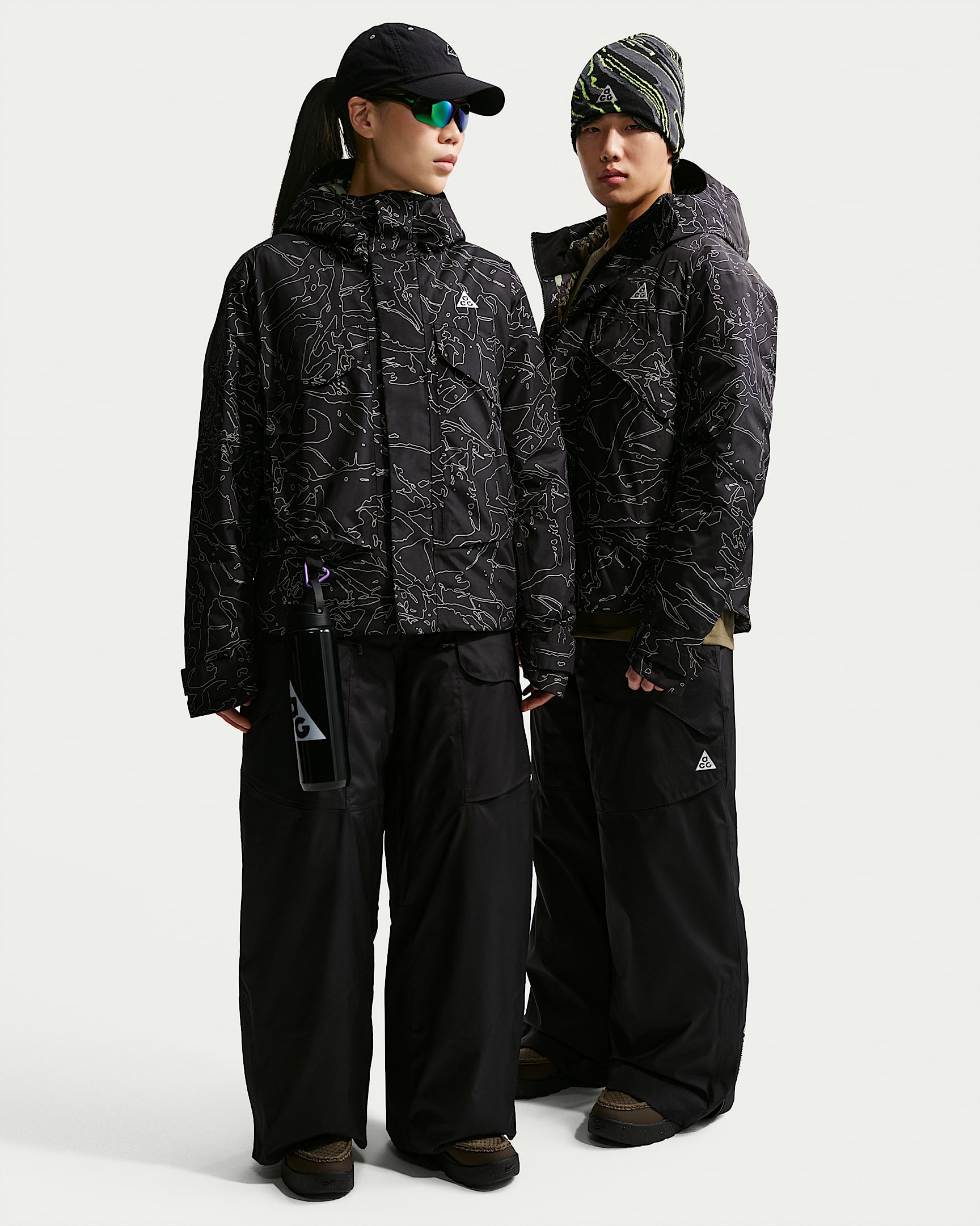 Nike ACG "Skull Peak" Storm-FIT Dolomite 男子防风拒水长裤 - 黑/黑/煤黑/山峰白
