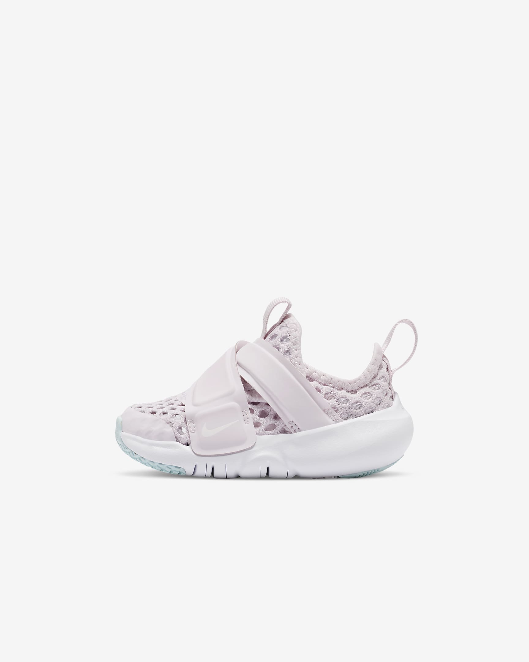 Nike Flex Advance BR 耐克小飞碟婴童大网眼透气易穿脱运动鞋 - 浅紫罗兰/冰川蓝/白色