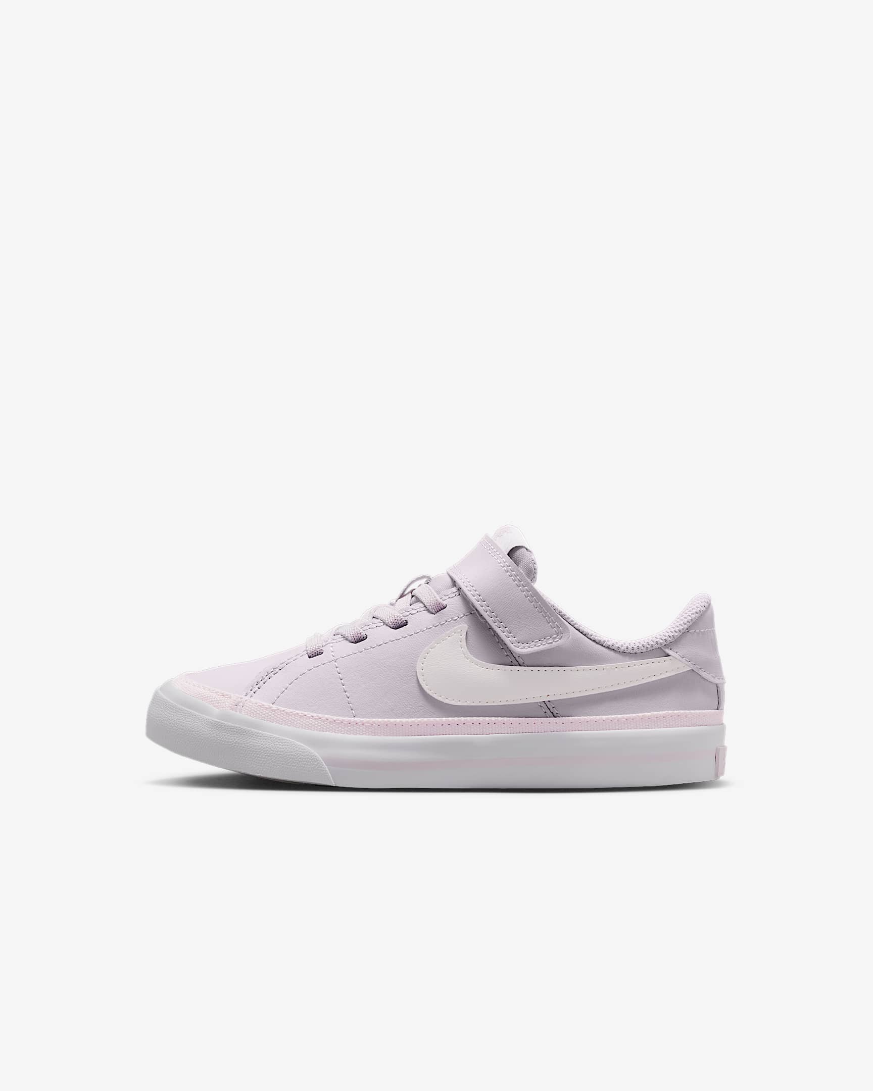 Nike Court Legacy 幼童易穿脱运动鞋 - 浅紫罗兰/白色/帆白