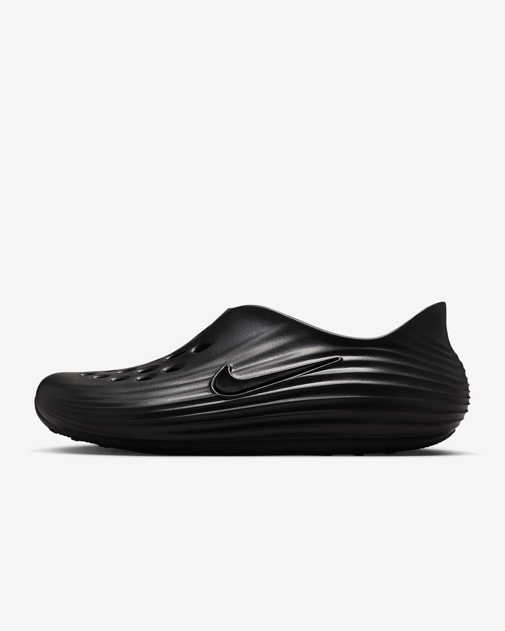 Nike ReactX Rejuven8 易穿脱男子凉鞋流沙鞋一脚蹬凉鞋 - 黑/黑/黑