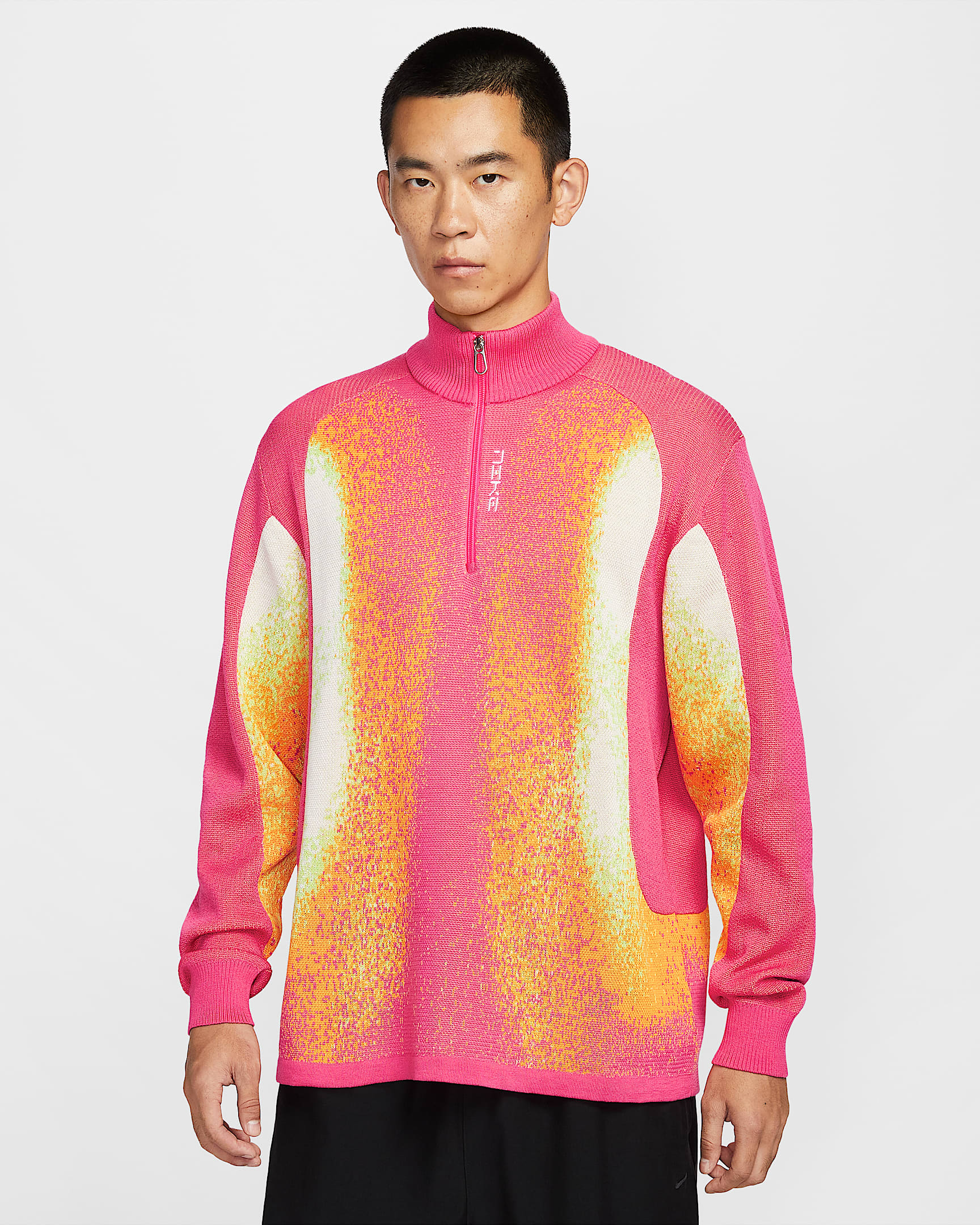 Nike Project F.R.O.G. 男子热成像图案毛衣 男子热成像图案毛衣 - 透明粉/日晷黄/浅柠檬黄