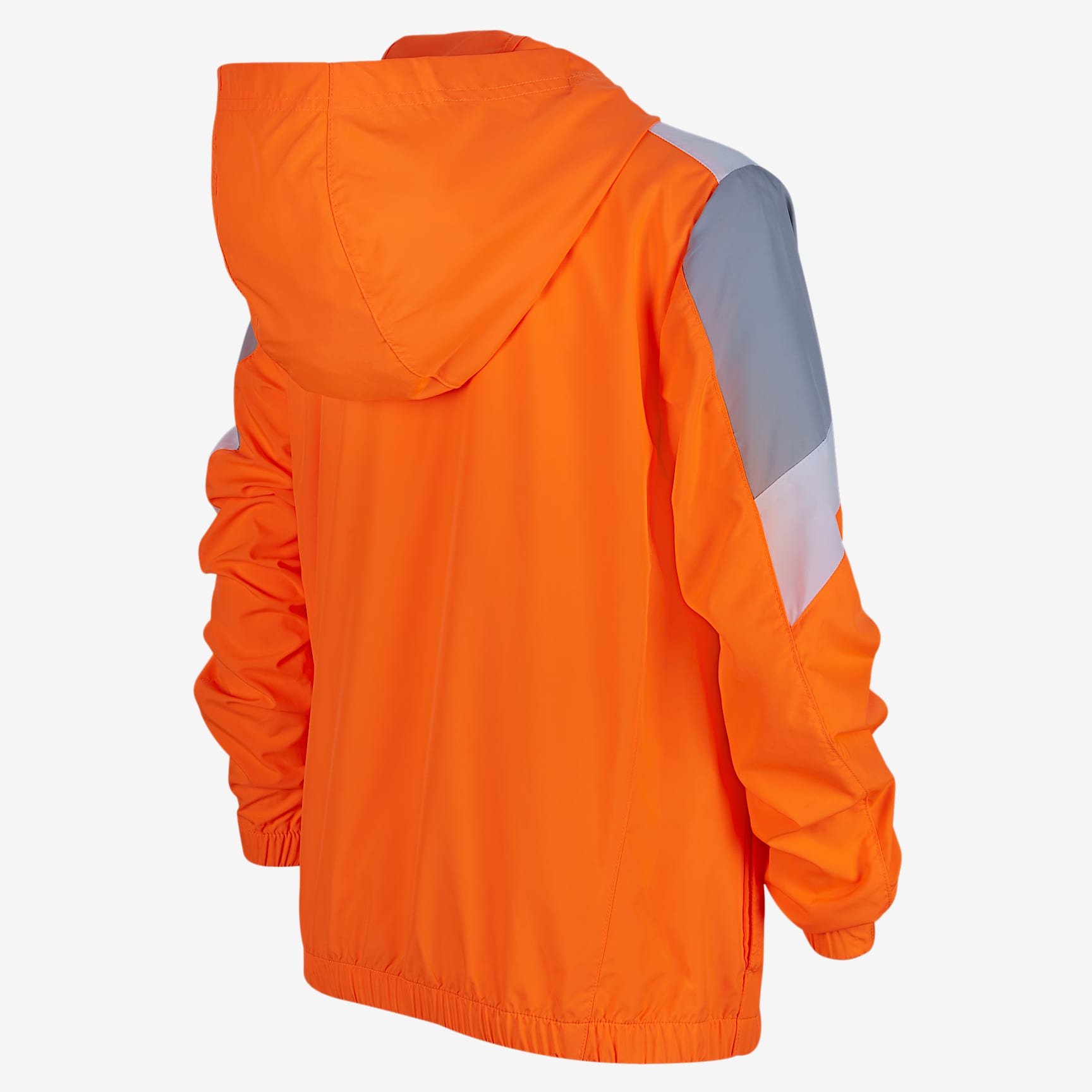 Nike Sportswear 大童(男孩)梭织夹克 - 荷兰橙/浅烟灰/白色/白色