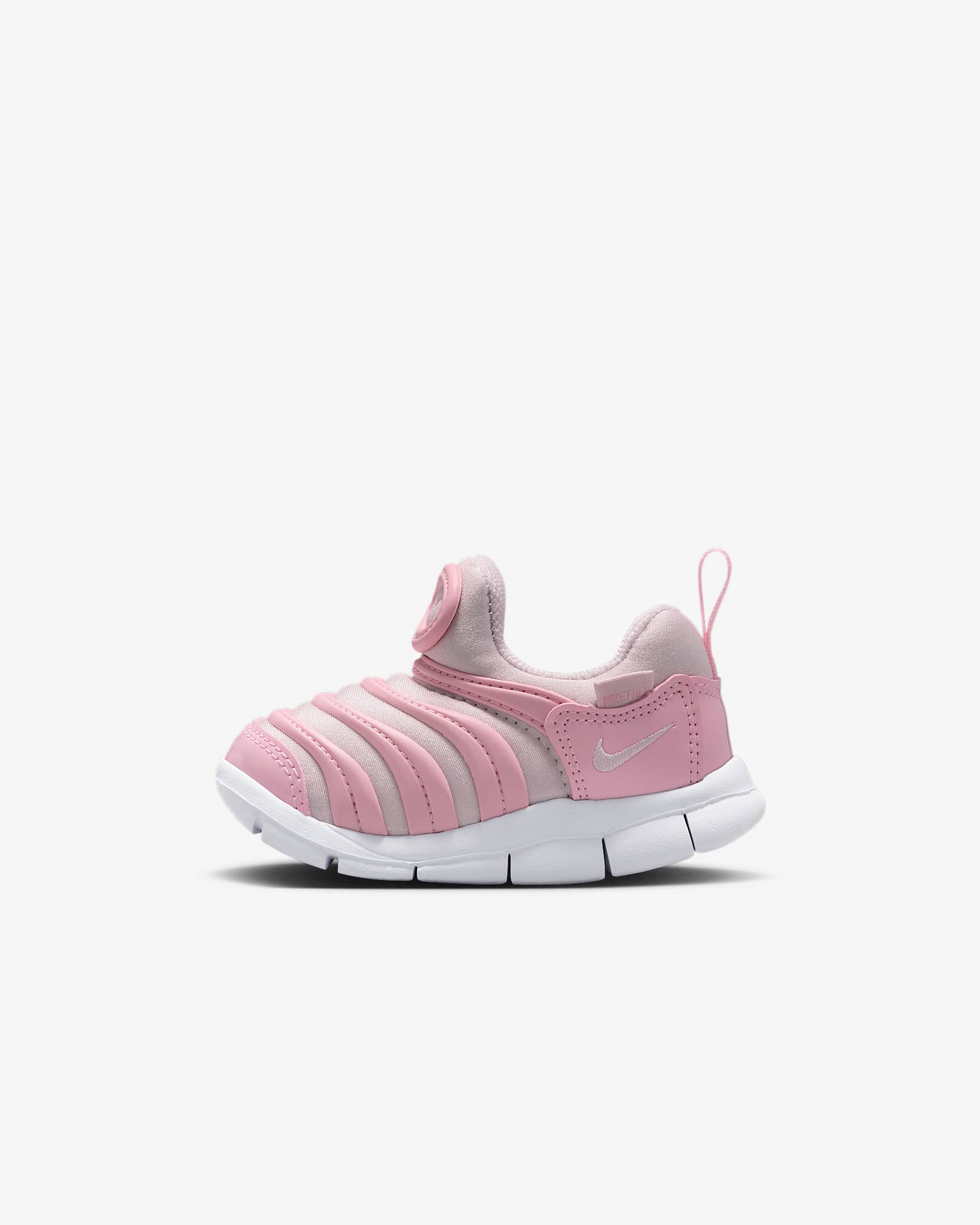 Nike Dynamo Free 耐克毛毛虫婴童易穿脱运动鞋 - 中柔粉/白色/珍珠粉