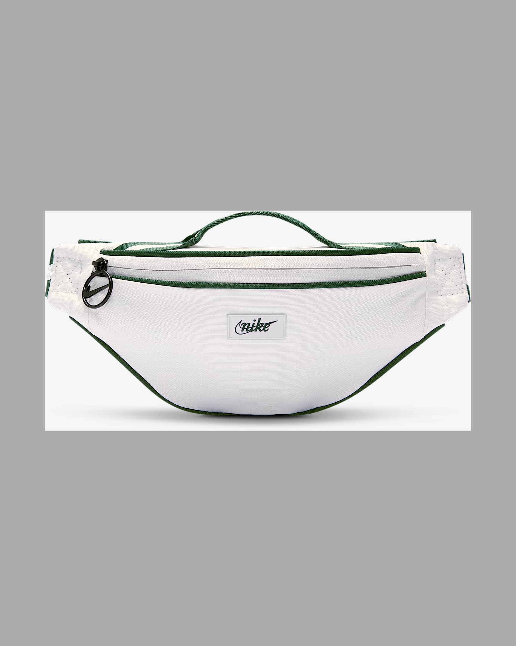 Nike Heritage 复古腰包 - 幻影灰白/冷杉绿/冷杉绿
