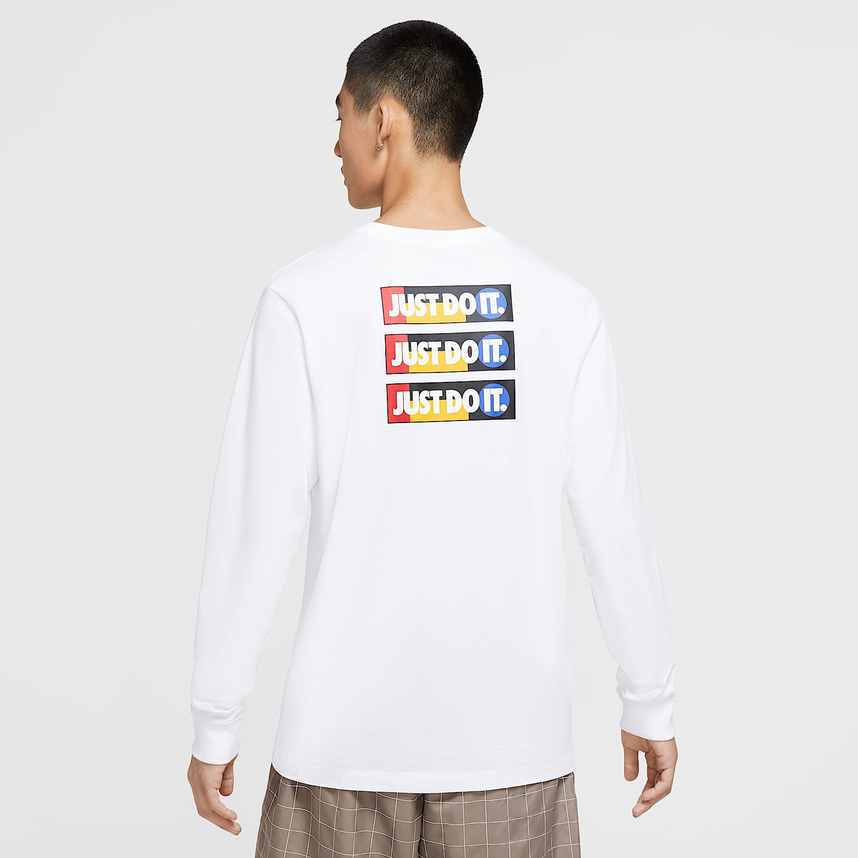 Nike Sportswear JDI 男子长袖T恤 - 白色