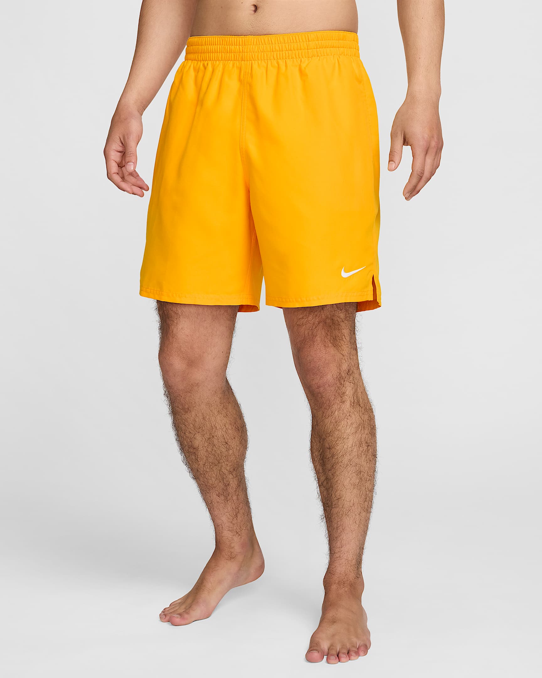 Nike Swim Breaker 男子沙滩短裤(含衬裤) - 大学金/白色