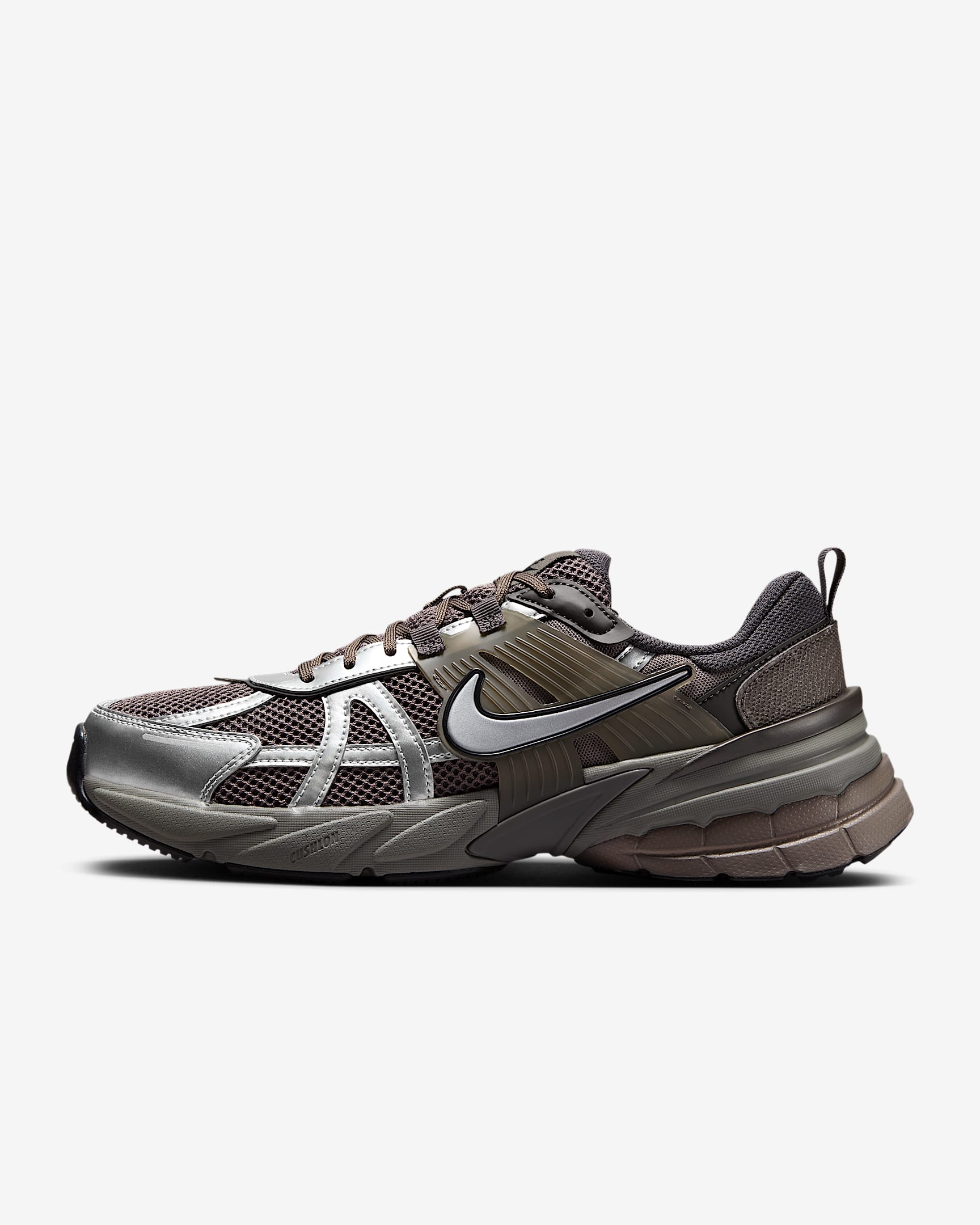 Nike V2K Run 男子运动鞋 - 洞穴石色/青灰色/中灰/金属银