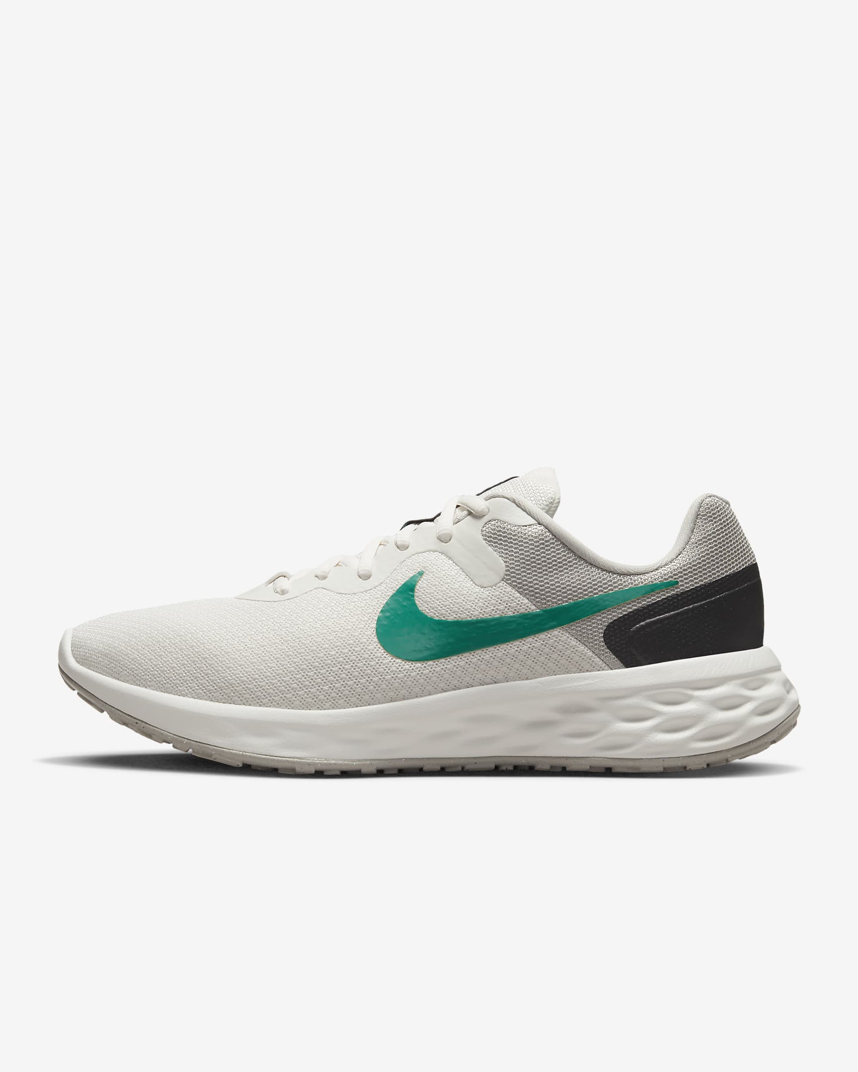 Nike Revolution 6 Next Nature 女子公路跑步鞋 - 幻影灰白/浅铁矿石灰/暗烟灰/海神绿