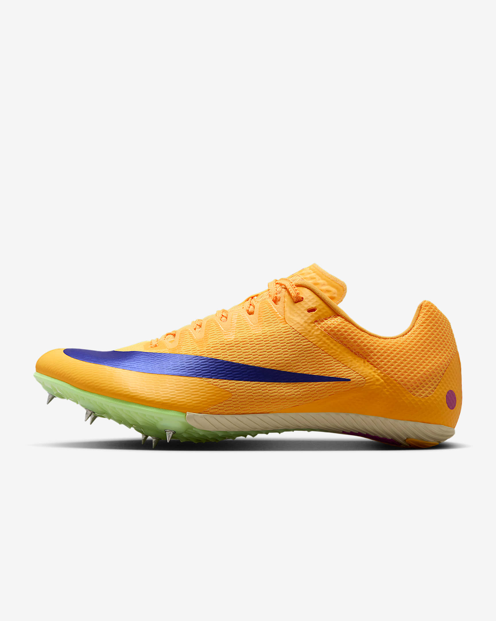 Nike Zoom Rival Sprint 男子田径钉鞋 - 脉冲柠檬黄绿/超级紫罗兰色/光辉荧光黄/耀眼靛紫