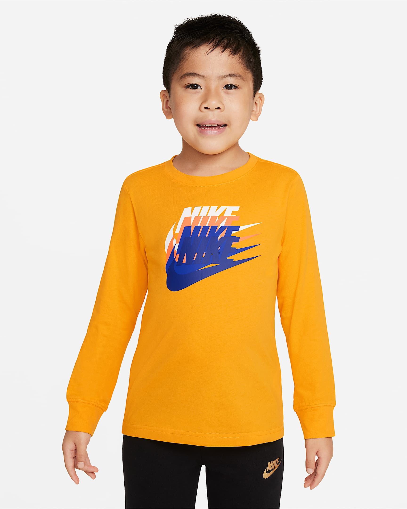Nike 幼童长袖T恤 - 大学金