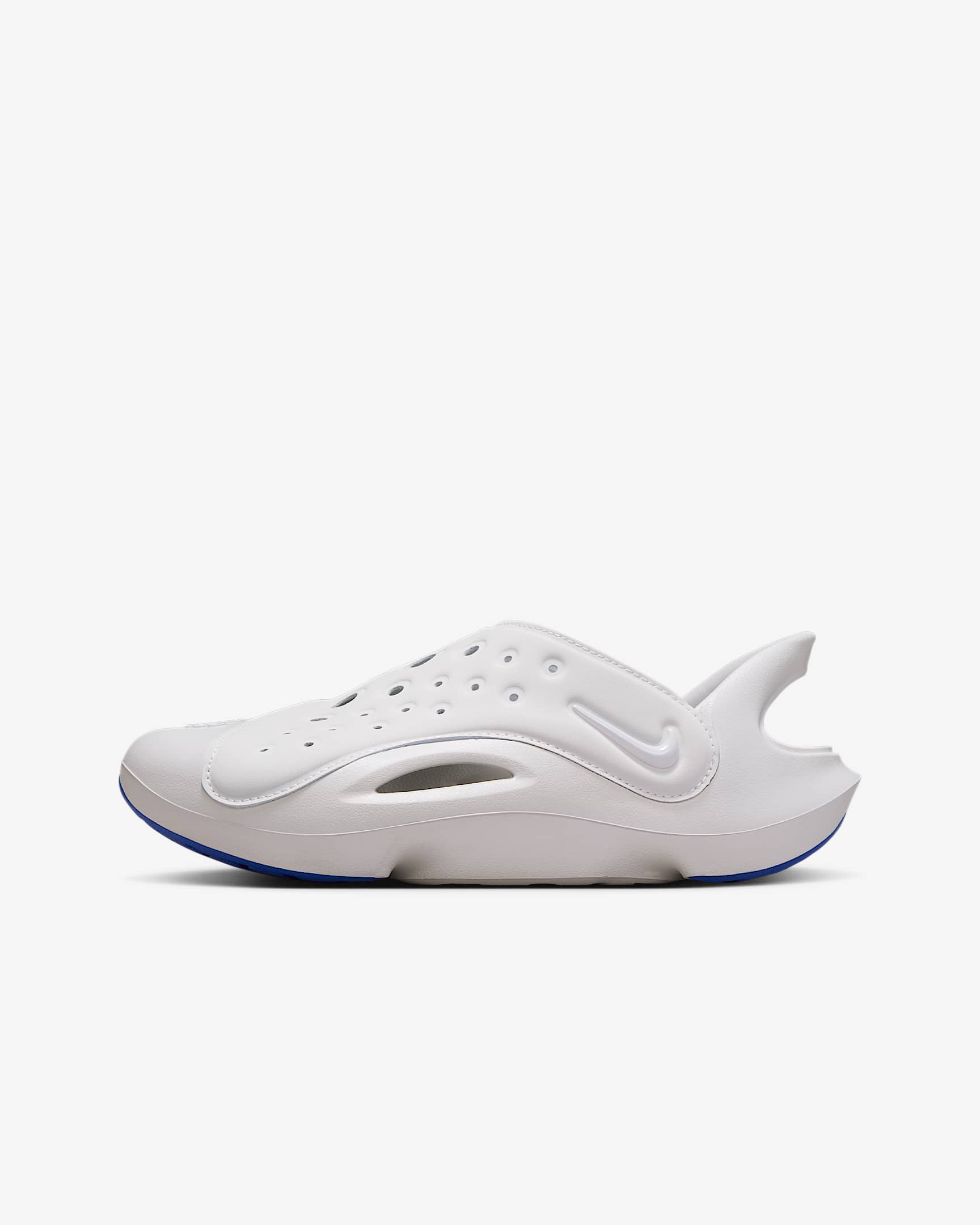 Nike Aqua Swoosh 大童一脚蹬包头溯溪凉鞋 - 苍野灰/皇家蓝/苍野灰