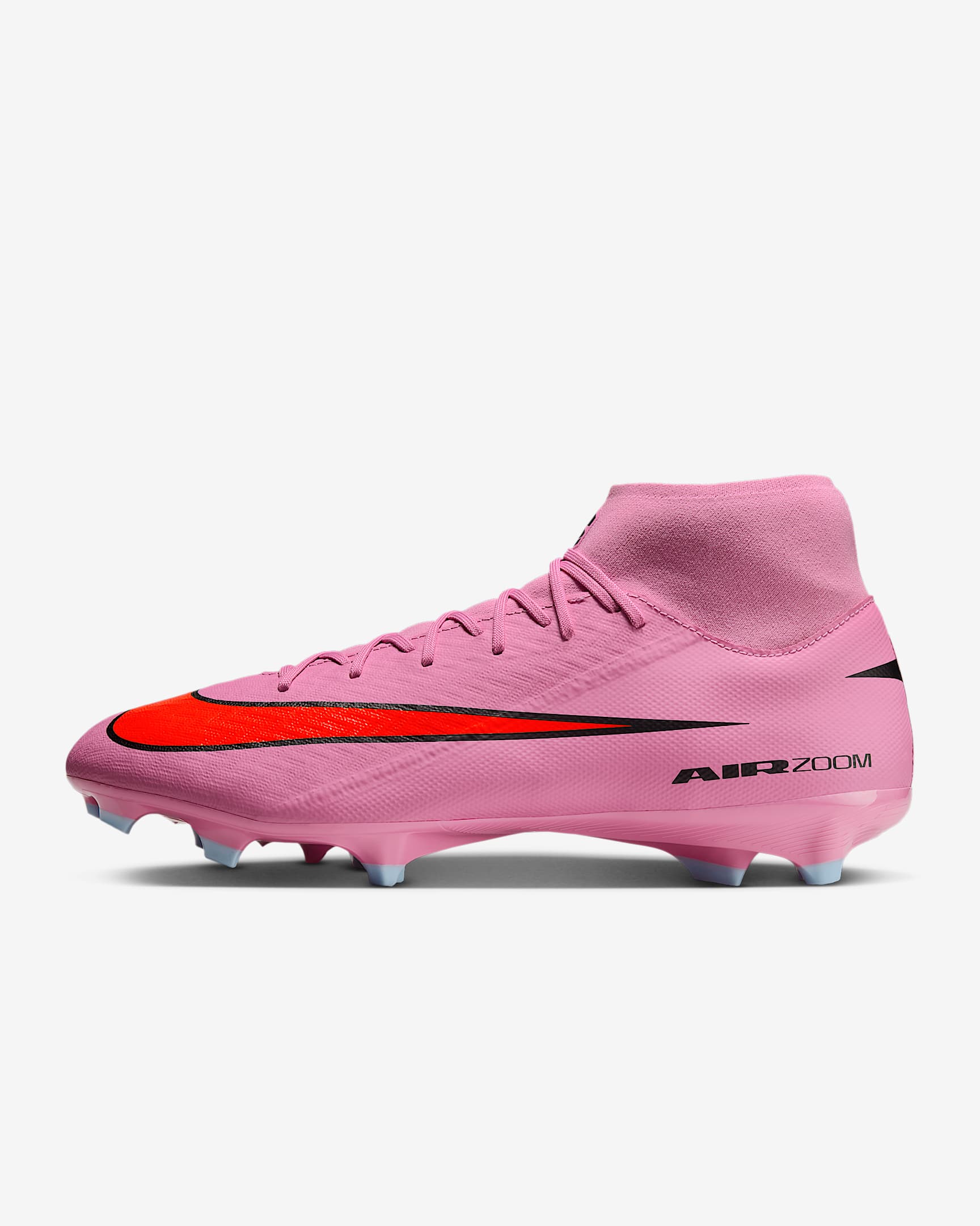 Nike Mercurial Superfly 10 Academy 耐克刺客系列多种场地高帮足球鞋 - 神秘火烈鸟红/鲜橙红/黑