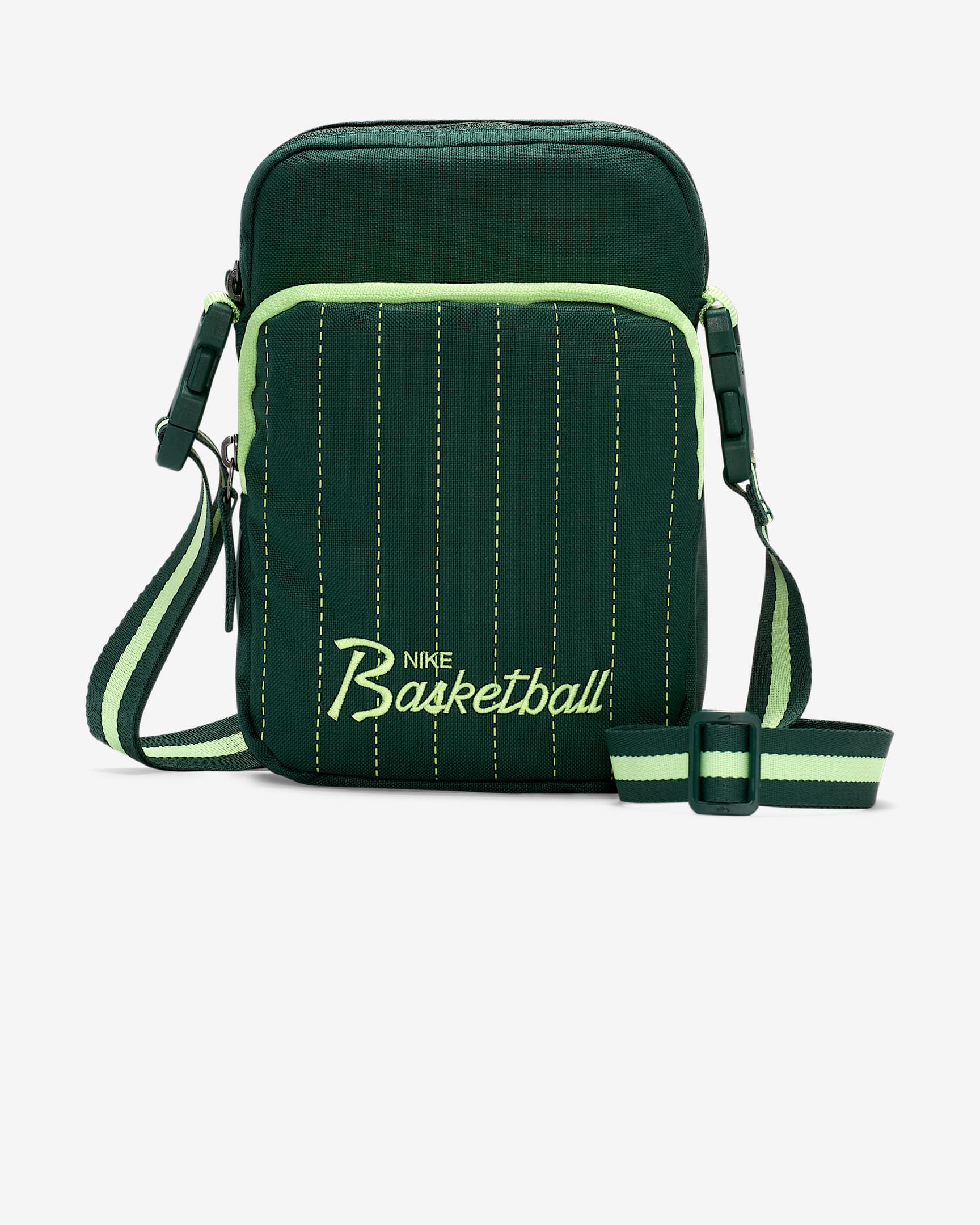Nike Heritage Crossbody 单肩包 - 贵族绿/光辉绿黄/光辉绿黄