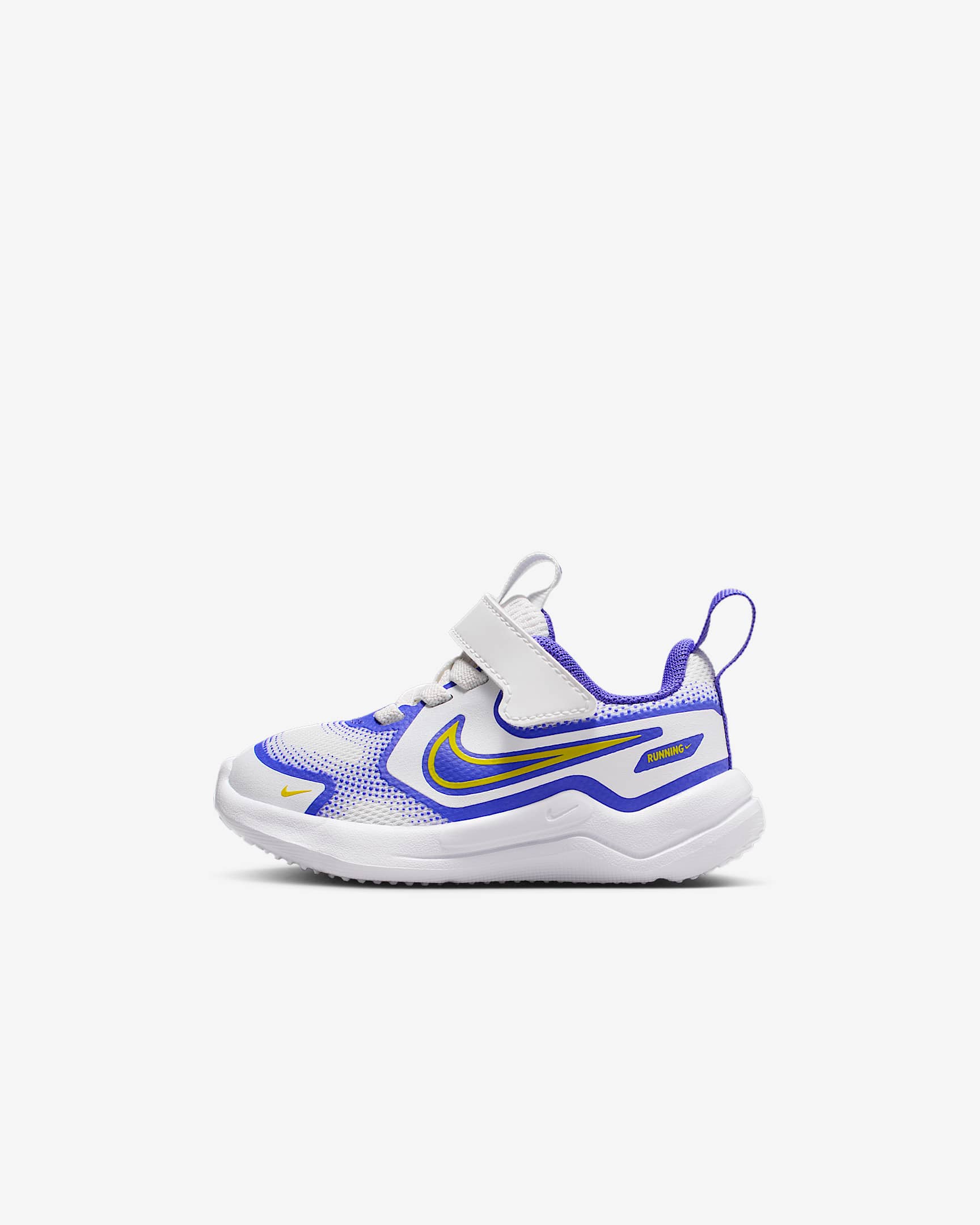 Nike Cosmic Runner 耐克宇宙一号婴童易穿脱运动鞋 - 山峰白/波斯紫/白色/亮黄