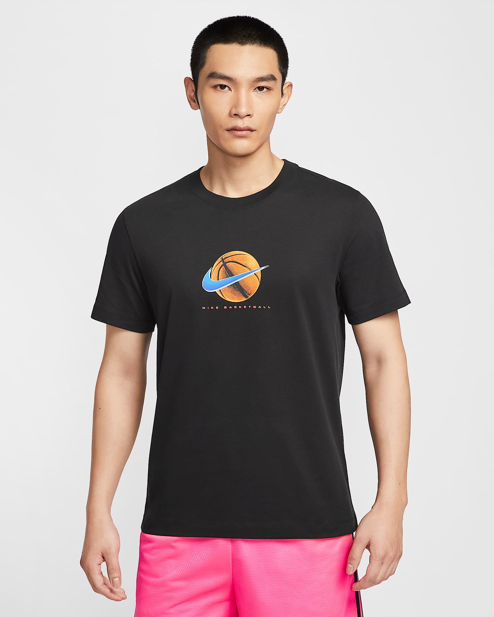 Nike Dri-FIT 男子速干篮球T恤 - 黑